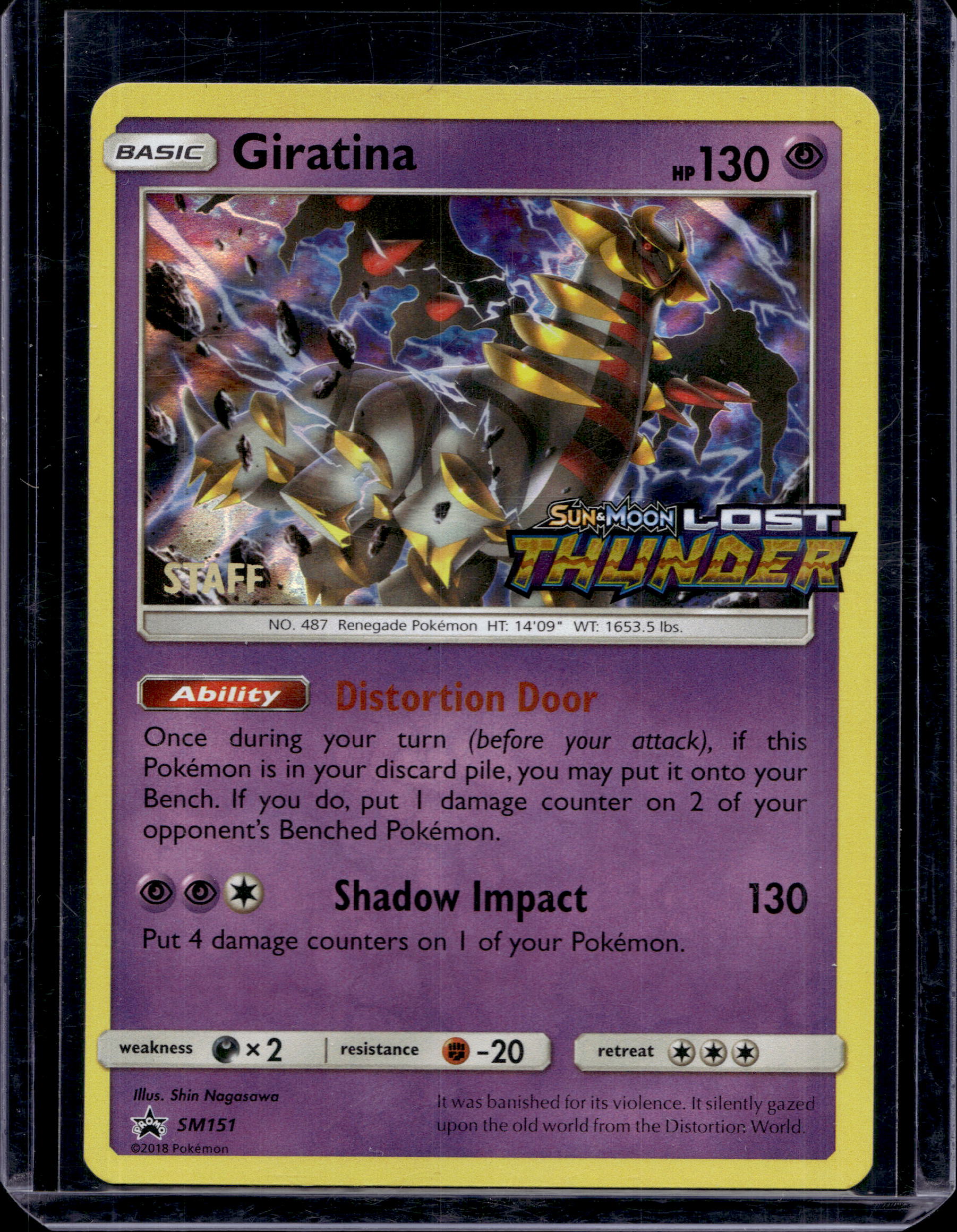Giratina (Staff Prerelease) SM151 Raw