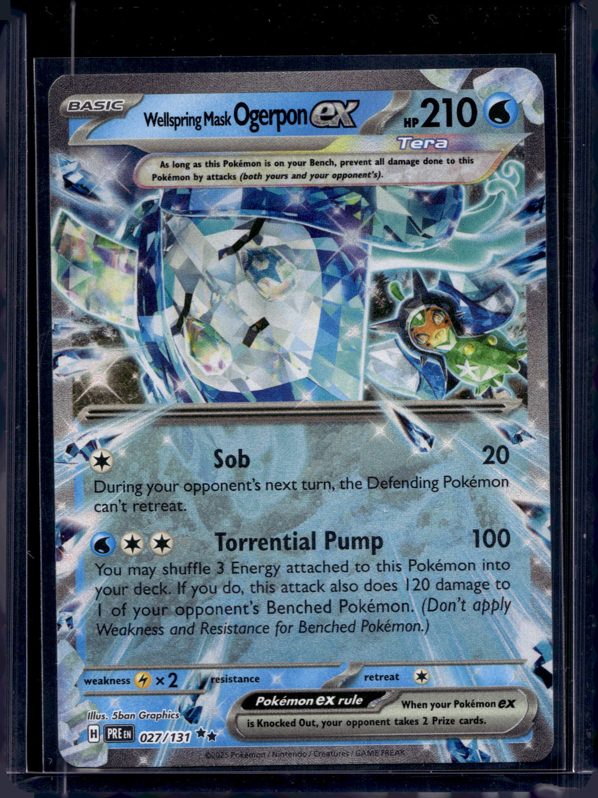 Wellspring Mask Ogerpon Ex 027/131 Raw