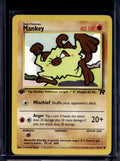 Mankey (Team Rocket's - 1 St Edition - Unlimited) 61/82 Raw