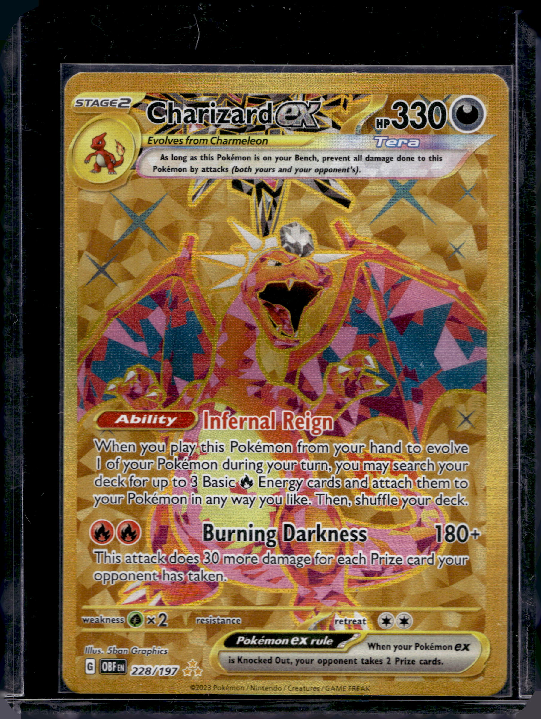 Charizard Ex 228/197 Raw RookieLegends