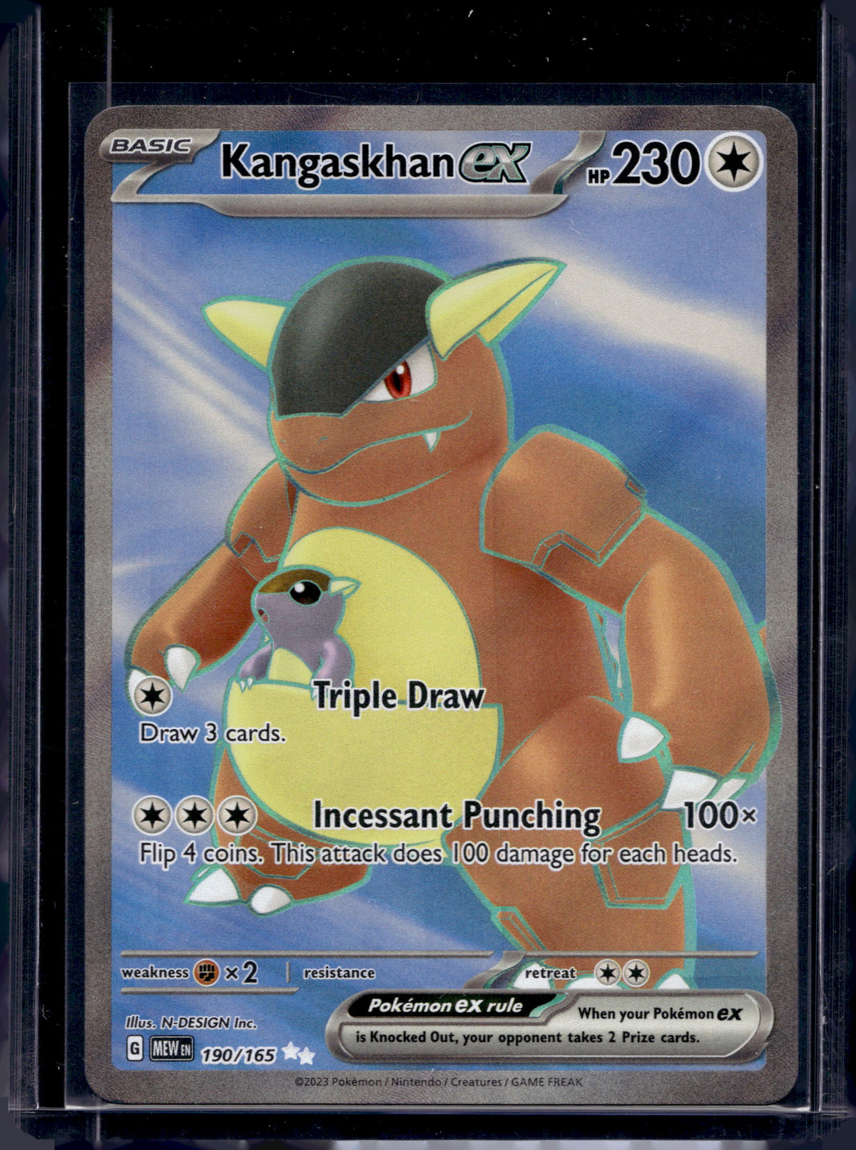 Kangaskhan Ex 190/165 Raw