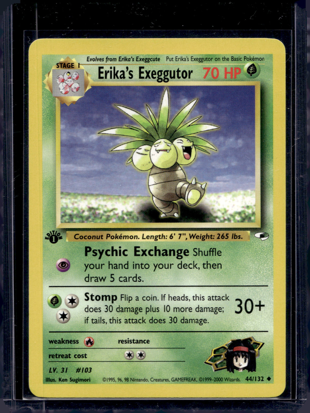 Erika's Exeggutor (Gym Heroes - 1 St Edition Common) 44/132 Raw