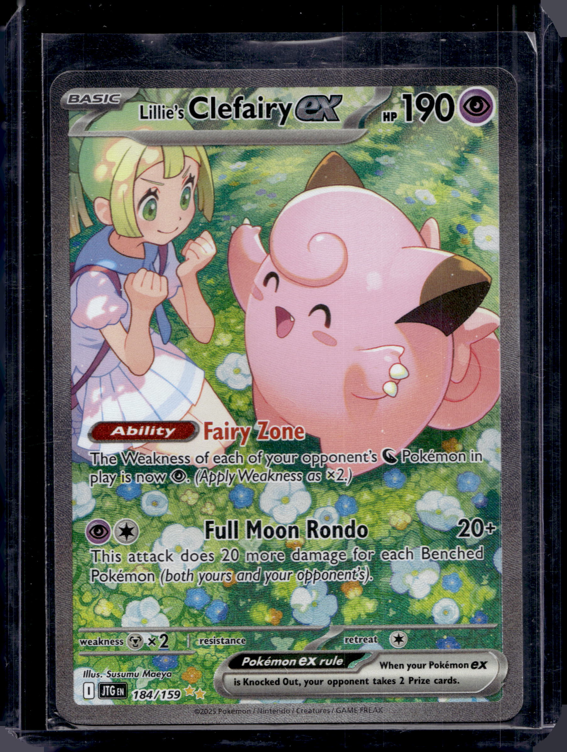 Lillie's Clefairy ex 184/159 Raw RookieLegends