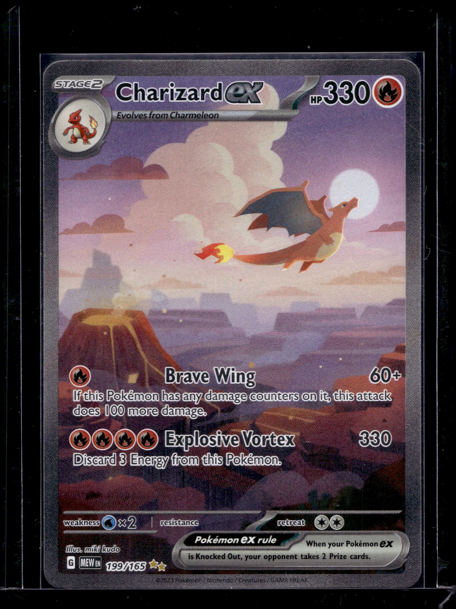 Charizard Ex 199/165 Raw RookieLegends