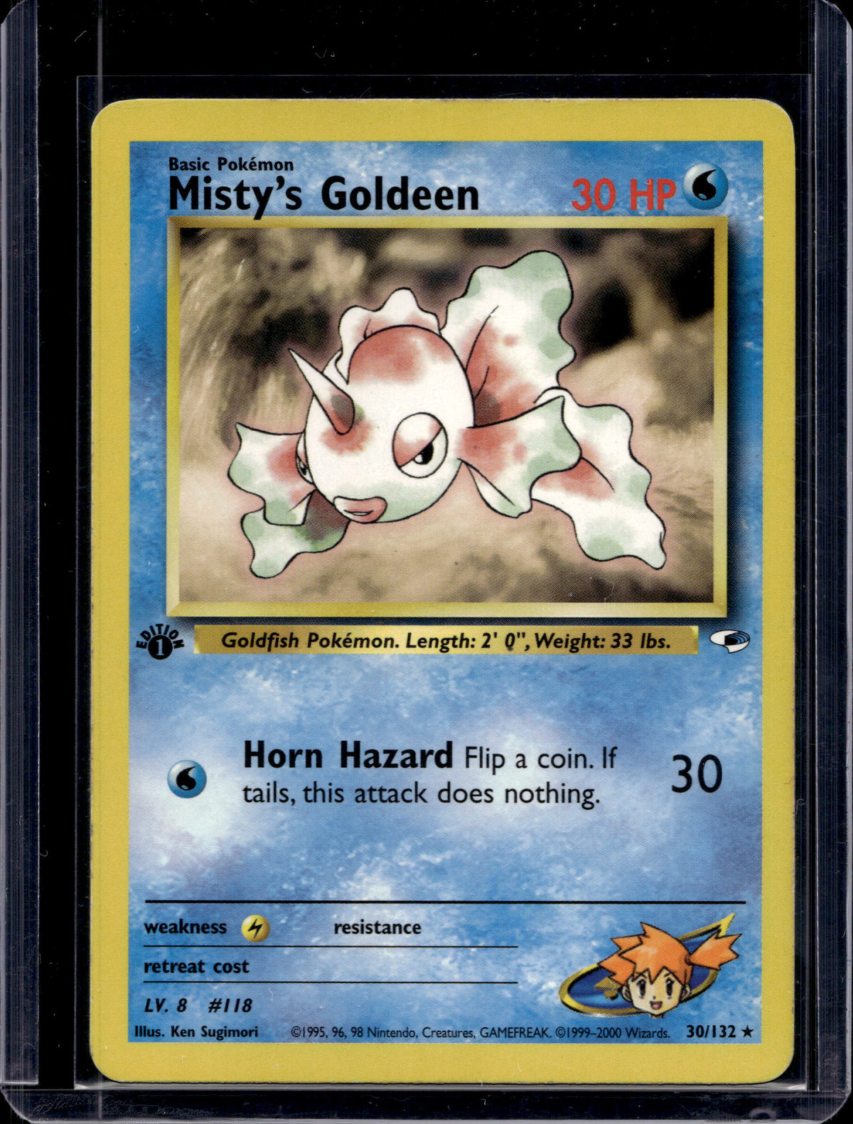 Misty's Goldeen (Gym Heroes - 1 St Edition Common) 30/132 Raw