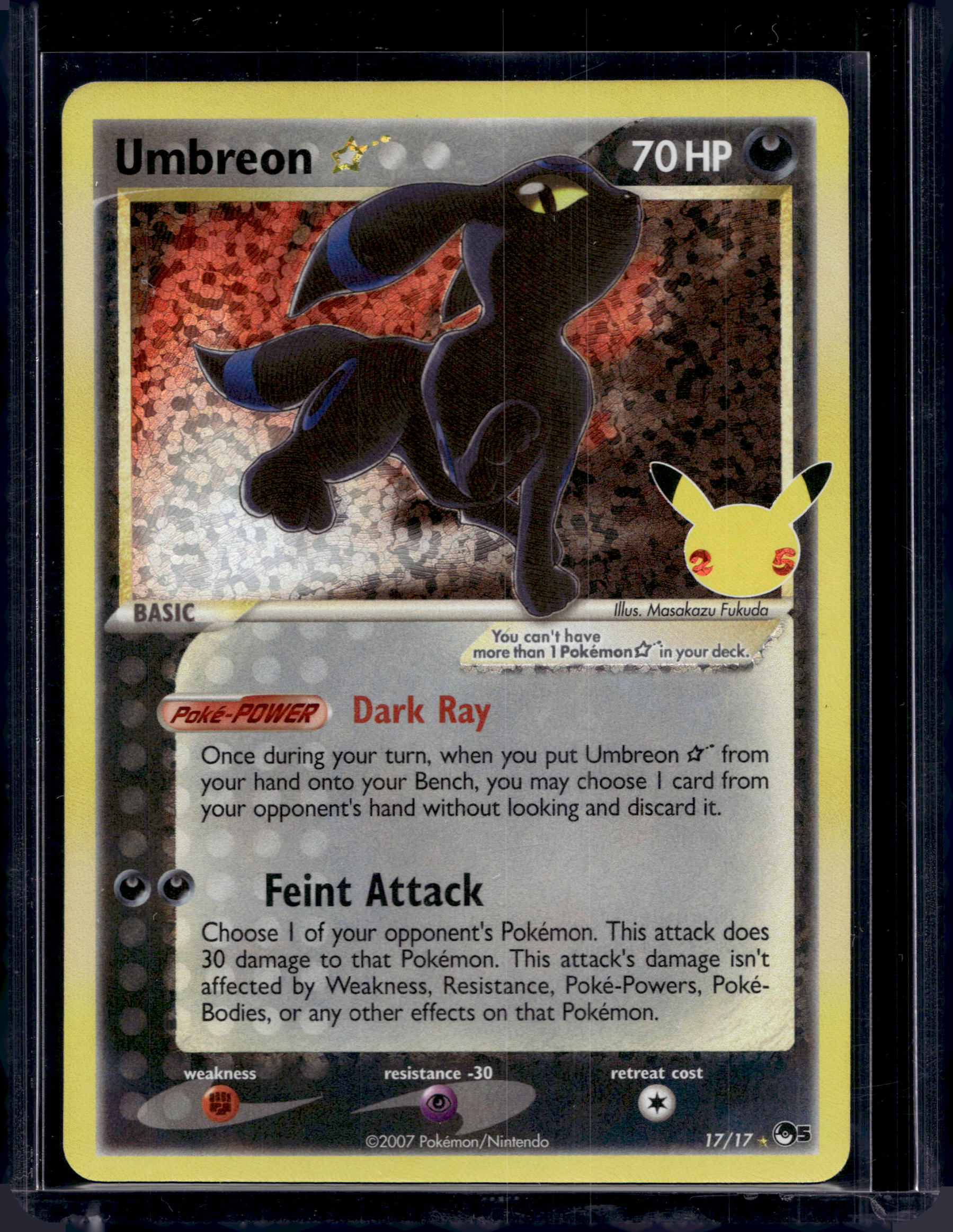 Umbreon Gold Star 17/17 Raw RookieLegends