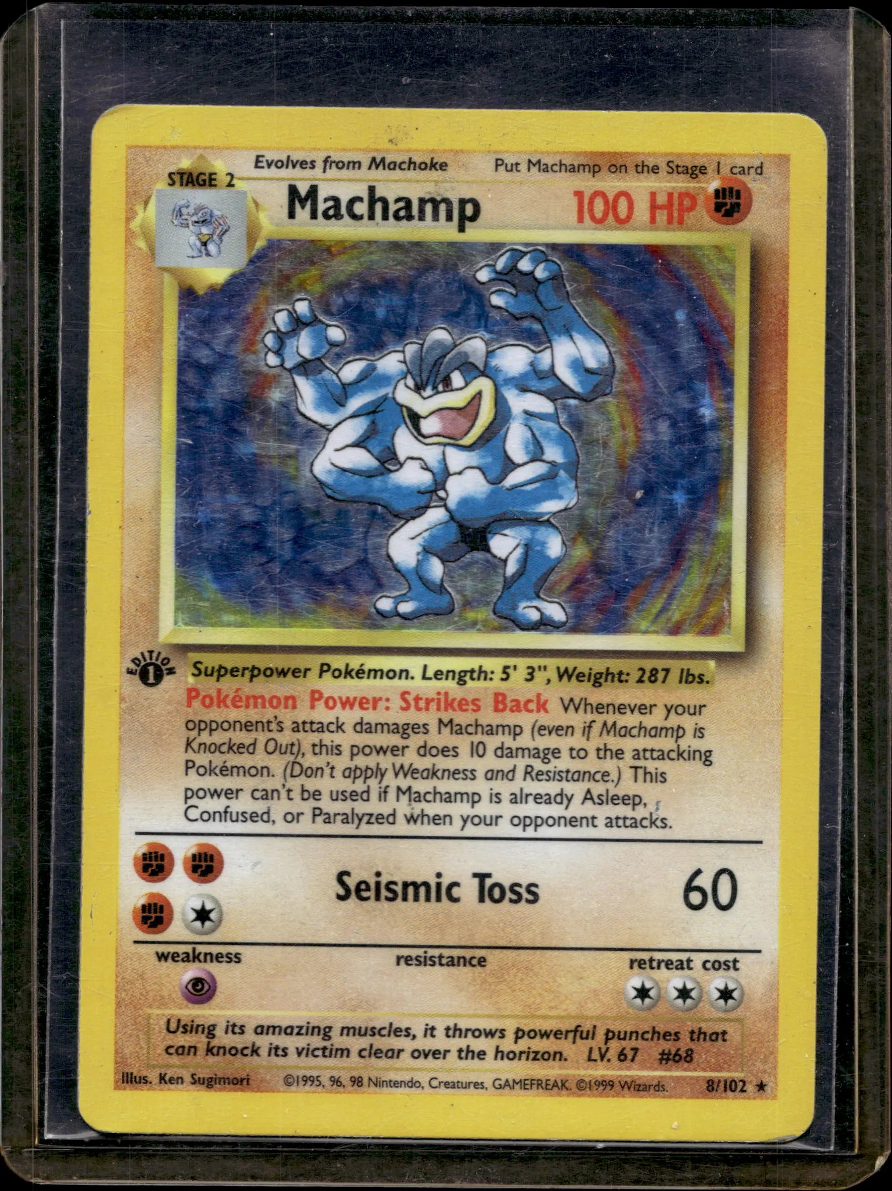 Machamp - 1 St Edition 8/102 Raw RookieLegends