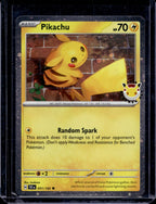 Pikachu (Pokemon Day 2026) 051/162 Raw RookieLegends