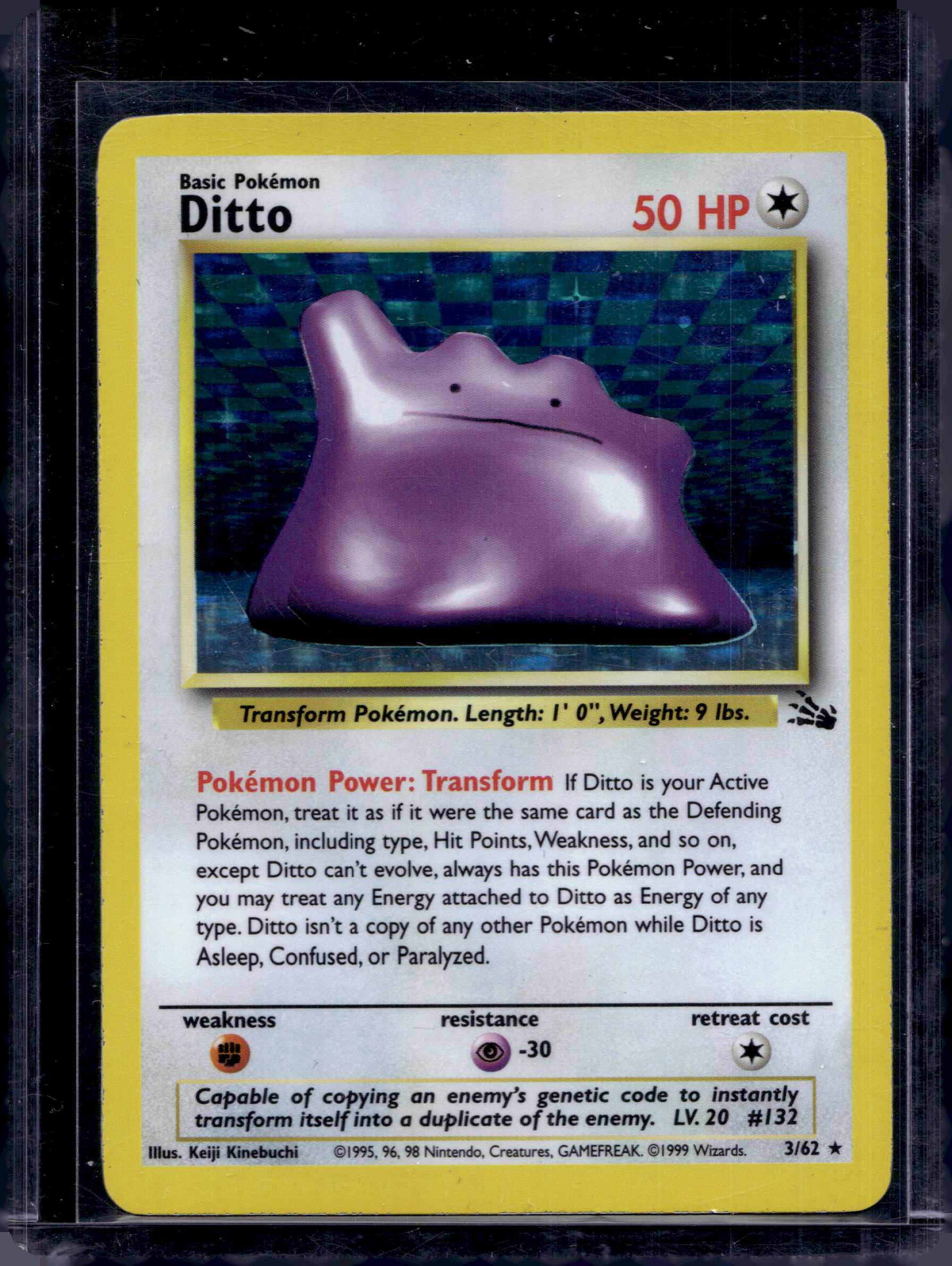 Ditto (Fossil) 3/62 Raw RookieLegends