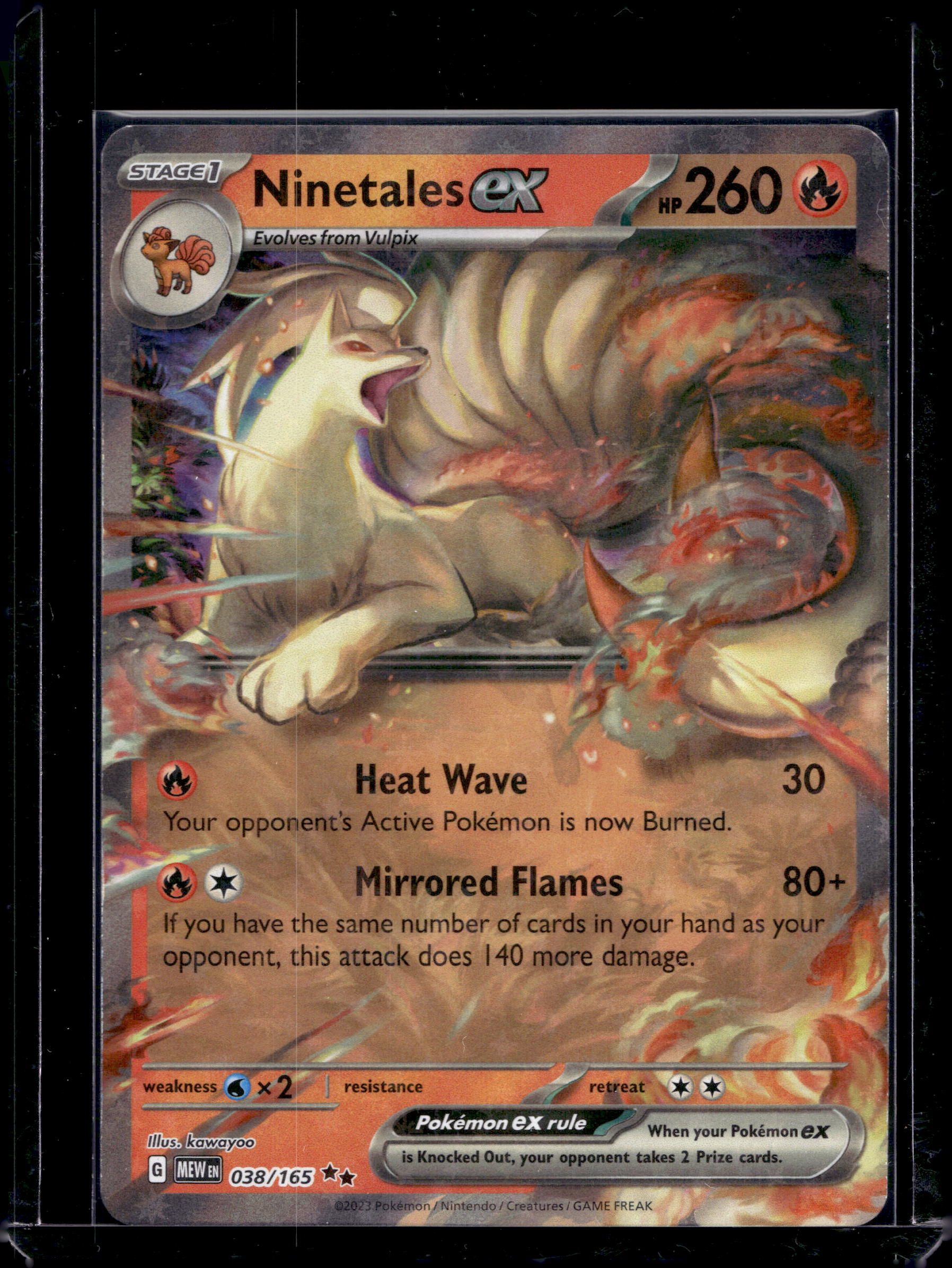 Ninetales Ex 038/165 Raw RookieLegends