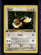Eevee (Team Rocket's - 1 St Edition - Unlimited) 55/82 Raw