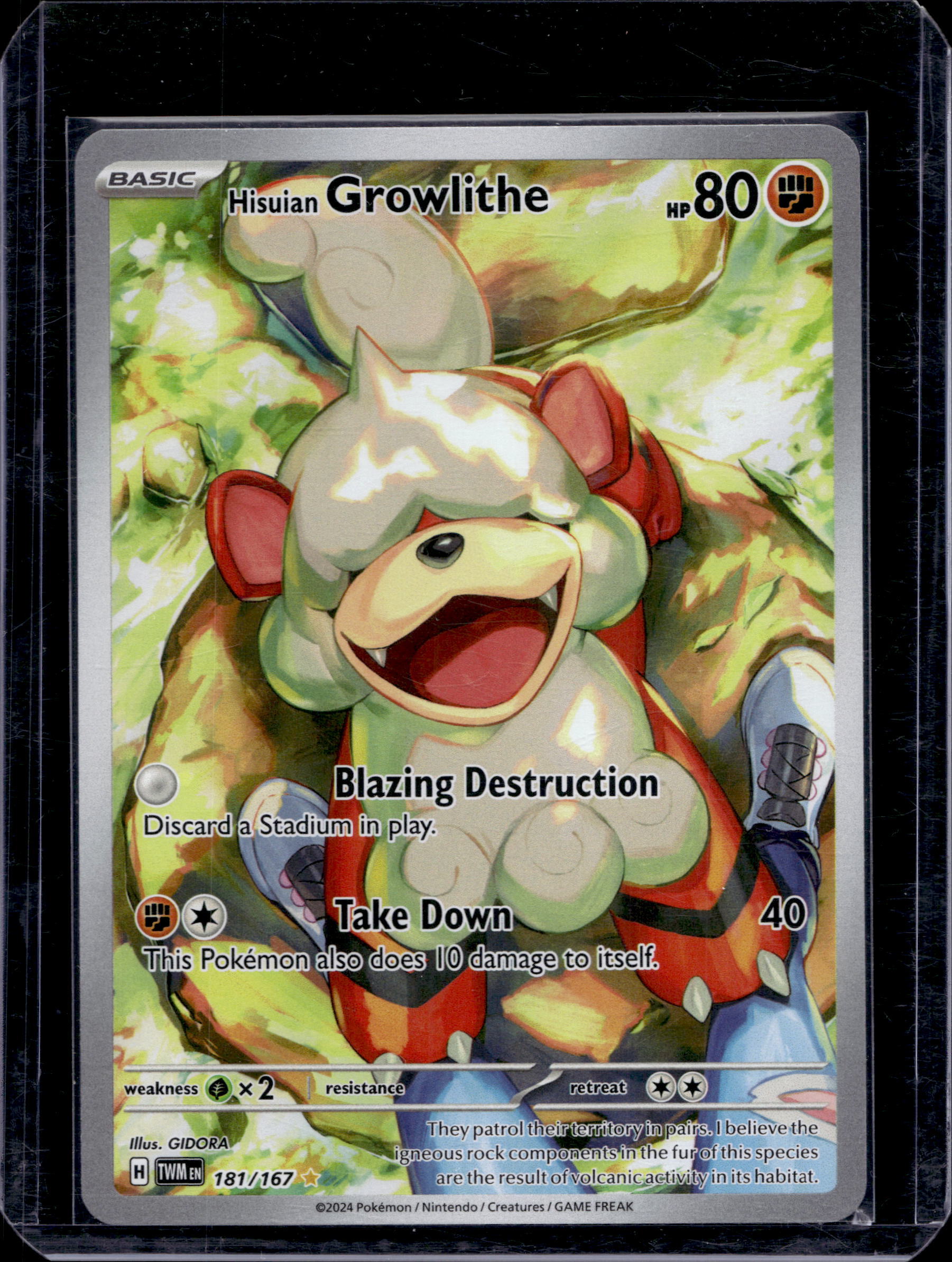 Hisuian Growlithe 181/167 Raw RookieLegends