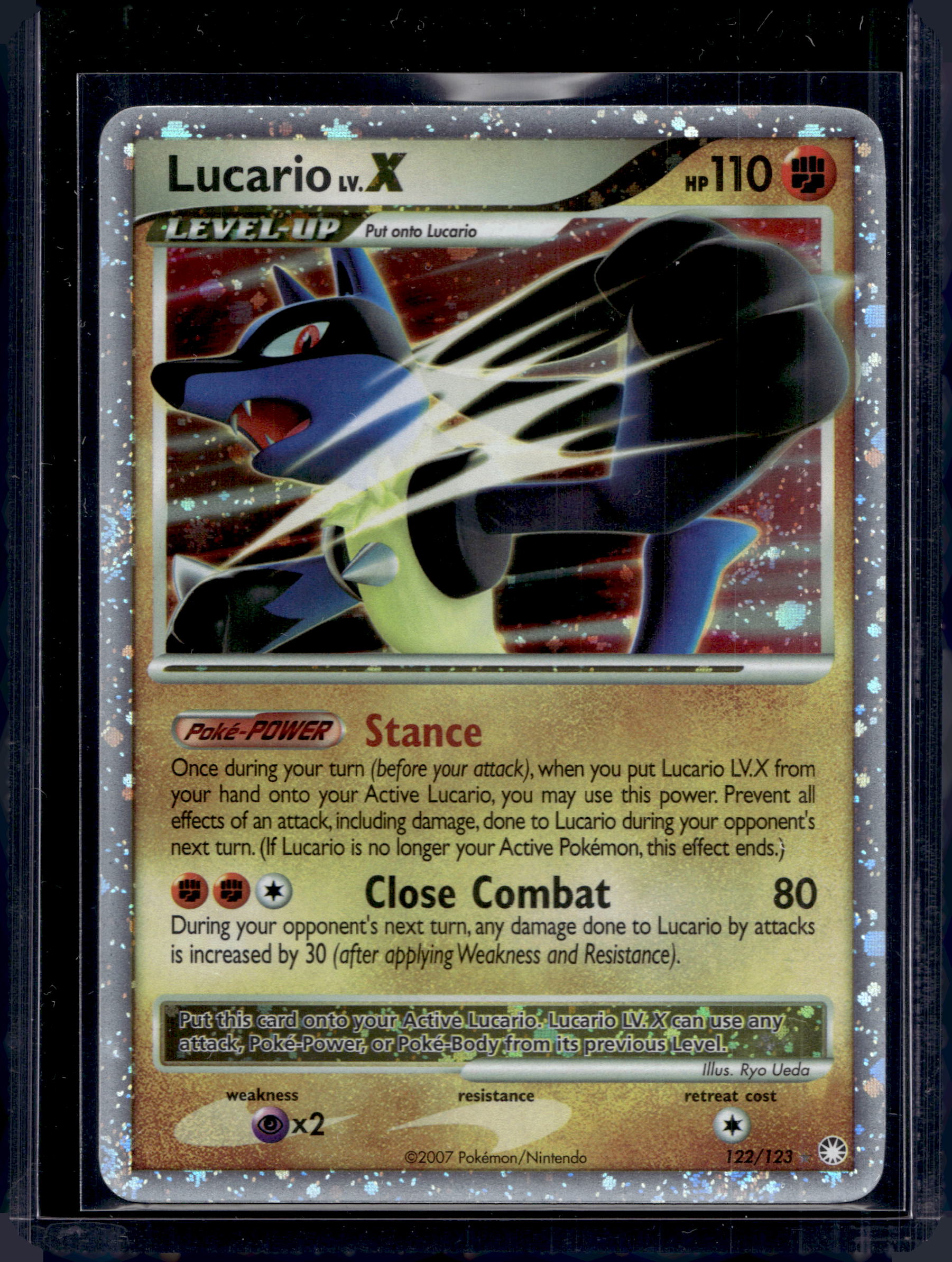 Lucario Lv.X 122/123 Raw RookieLegends