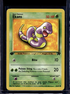 Ekans (Team Rocket's - 1 St Edition - Unlimited) 56/82 Raw