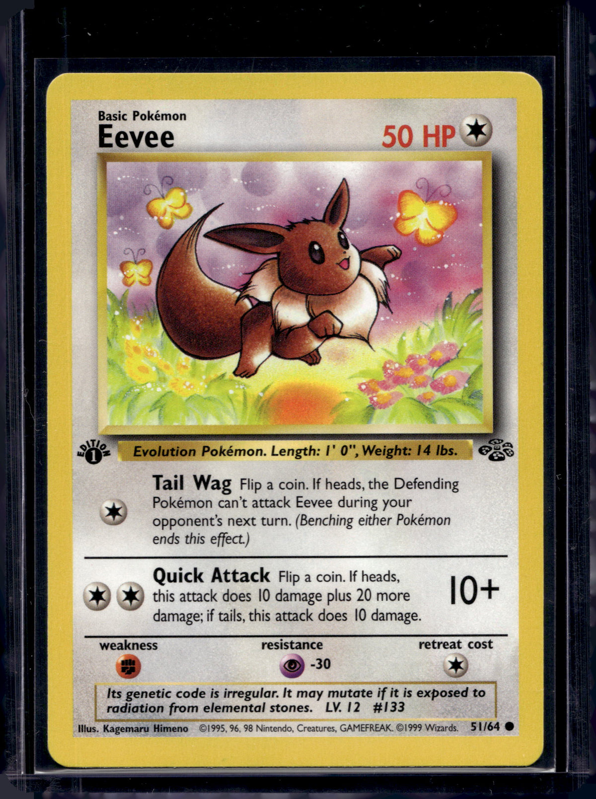 Eevee (Jungle - 1st Edition Common) 51/64 Raw