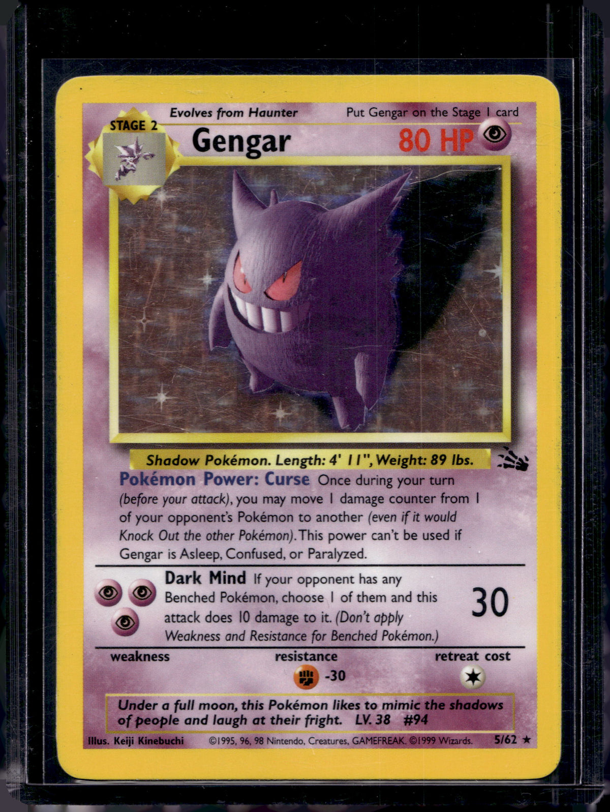 Gengar 5/62 Raw