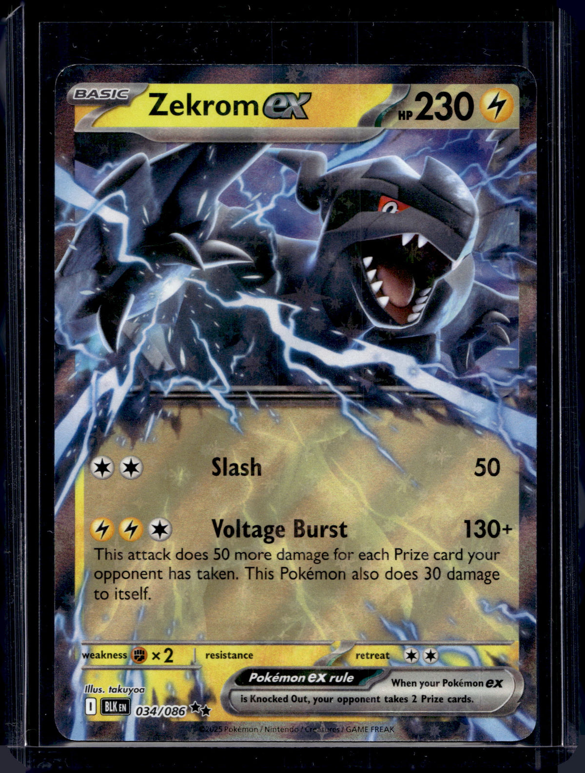 Zekrom ex 034/086 Raw RookieLegends