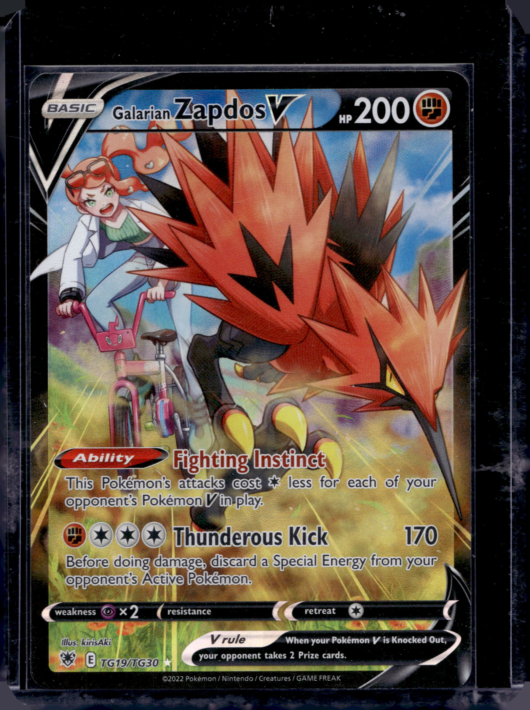 Galarian Zapdos V TG19/TG30 Raw RookieLegends