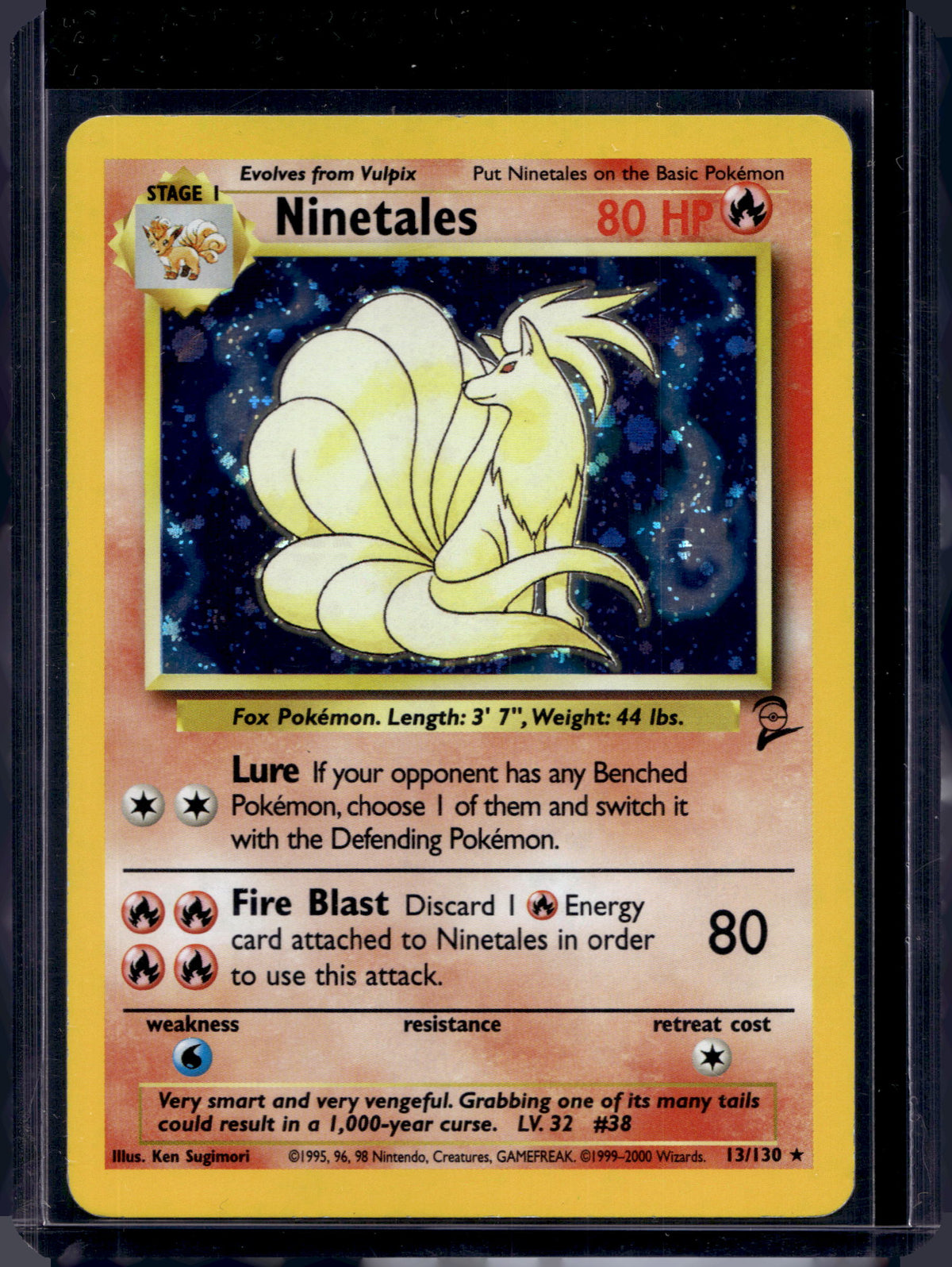 Ninetales (Base Set 2 - Holofoil) 13/130 Raw