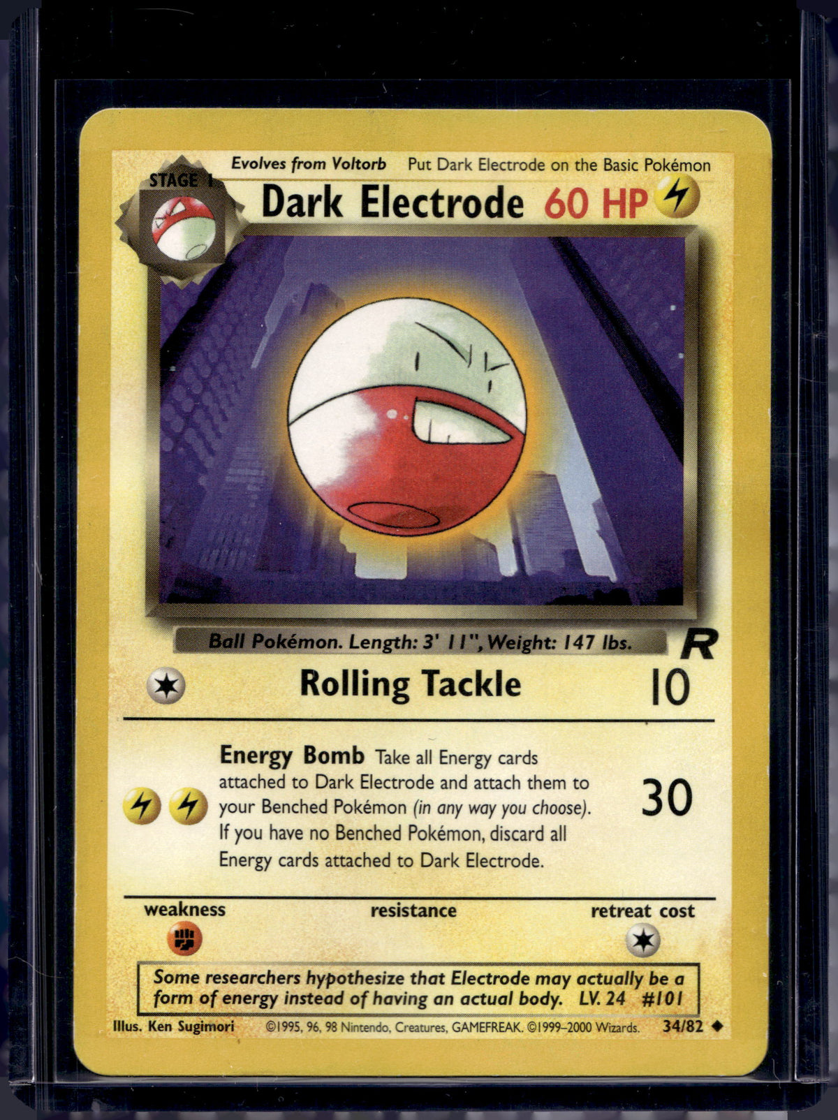 Dark Electrode (Team Rocket's - Unlimited) 34/82 Raw