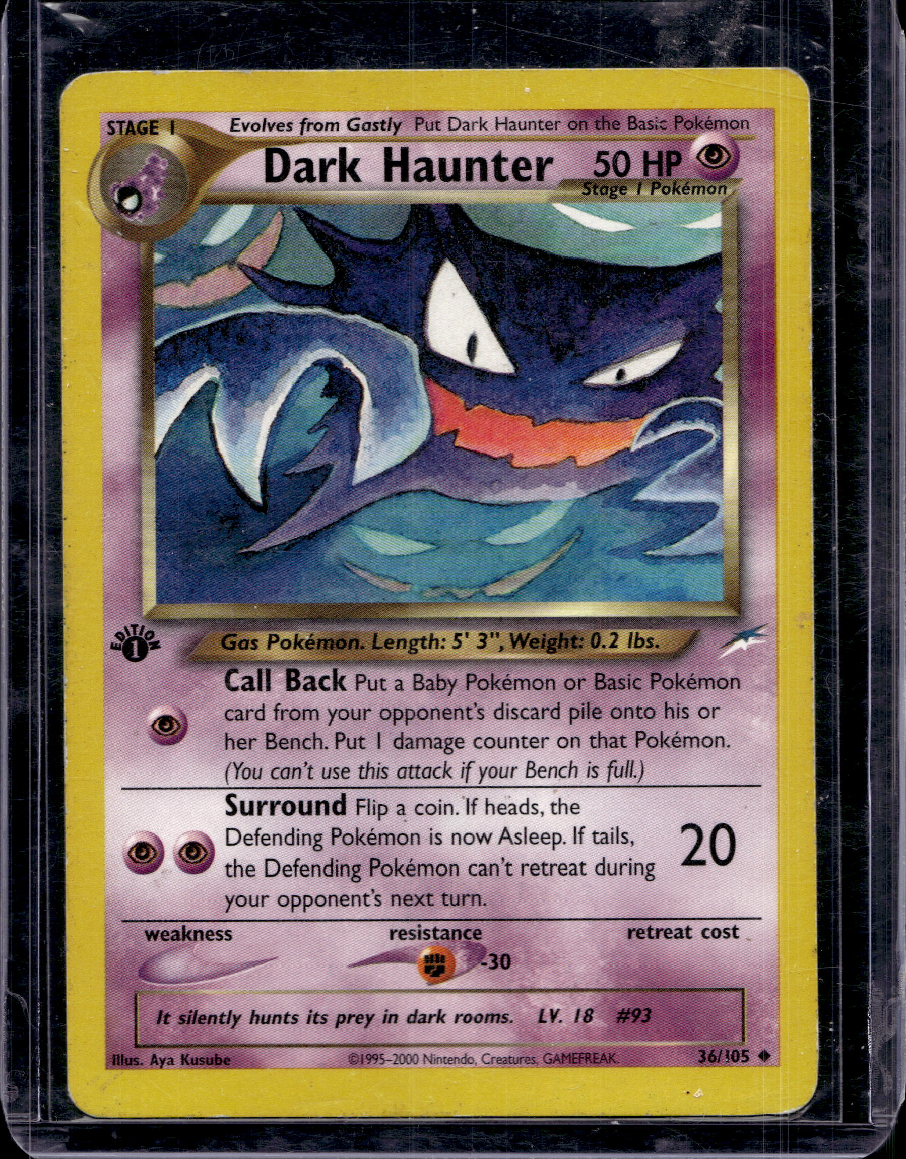 Dark Haunter - 1st Edition - 36/105 Raw