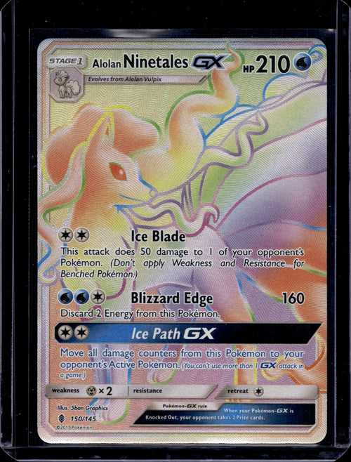 Alolan Ninetales Gx 150/145 Raw - RookieLegends