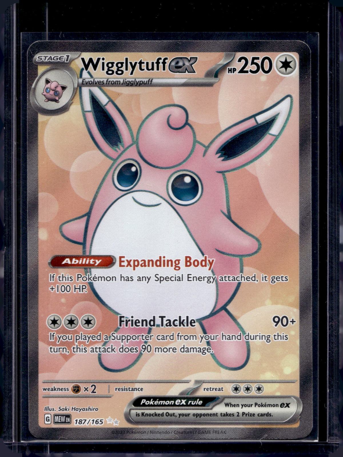 Wigglytuff Ex 187/165 Raw