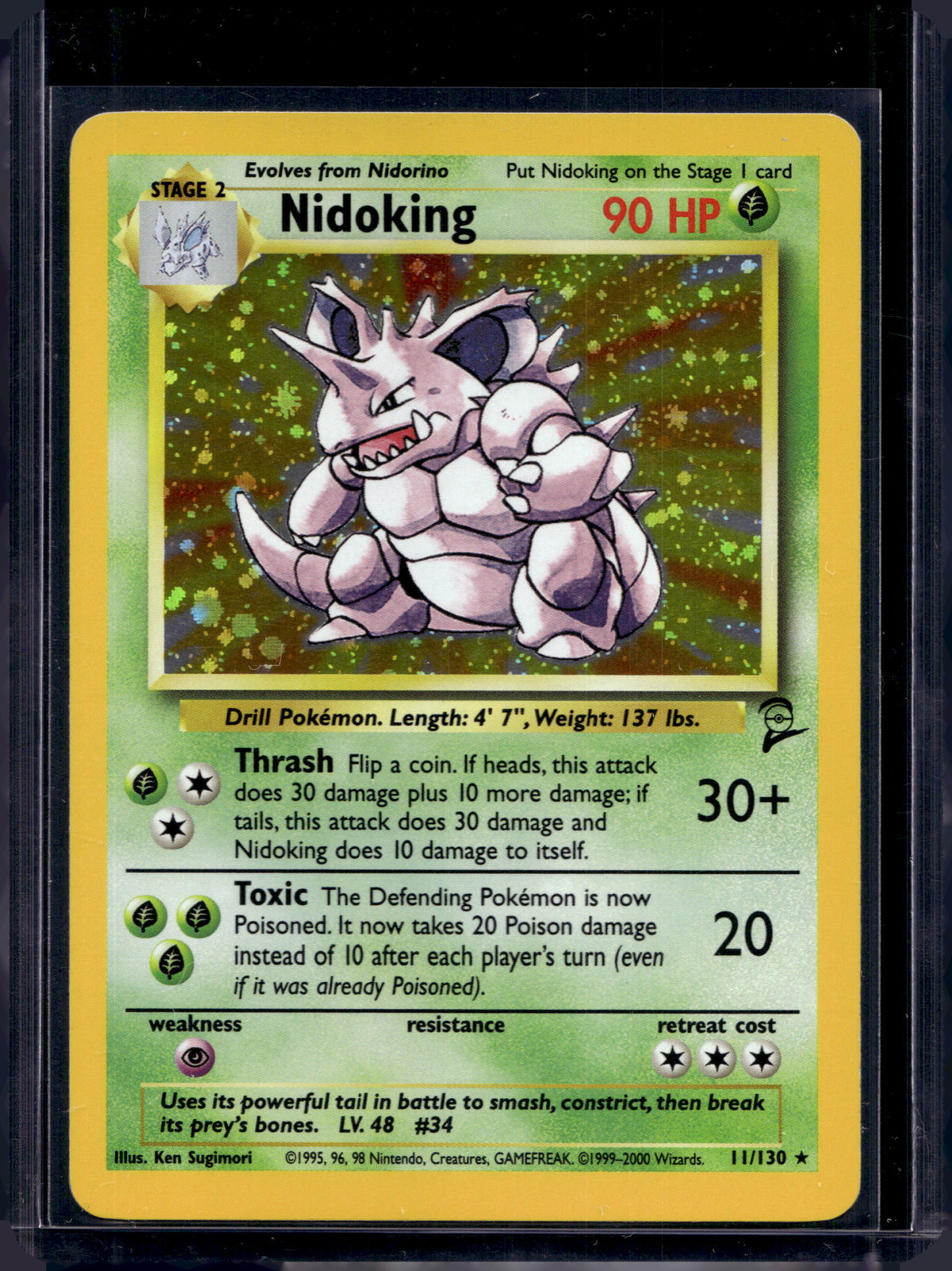 Nidoking (Base Set 2 - Holofoil) 11/130 Raw