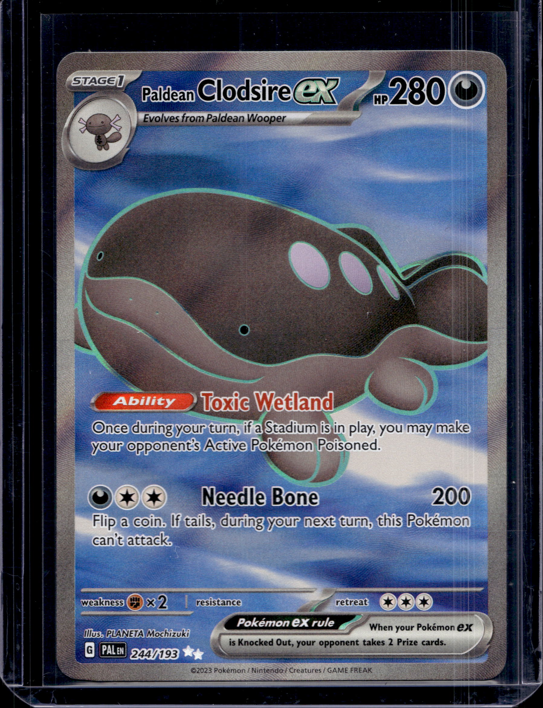 Paldean Clodsire Ex 244/193 Raw