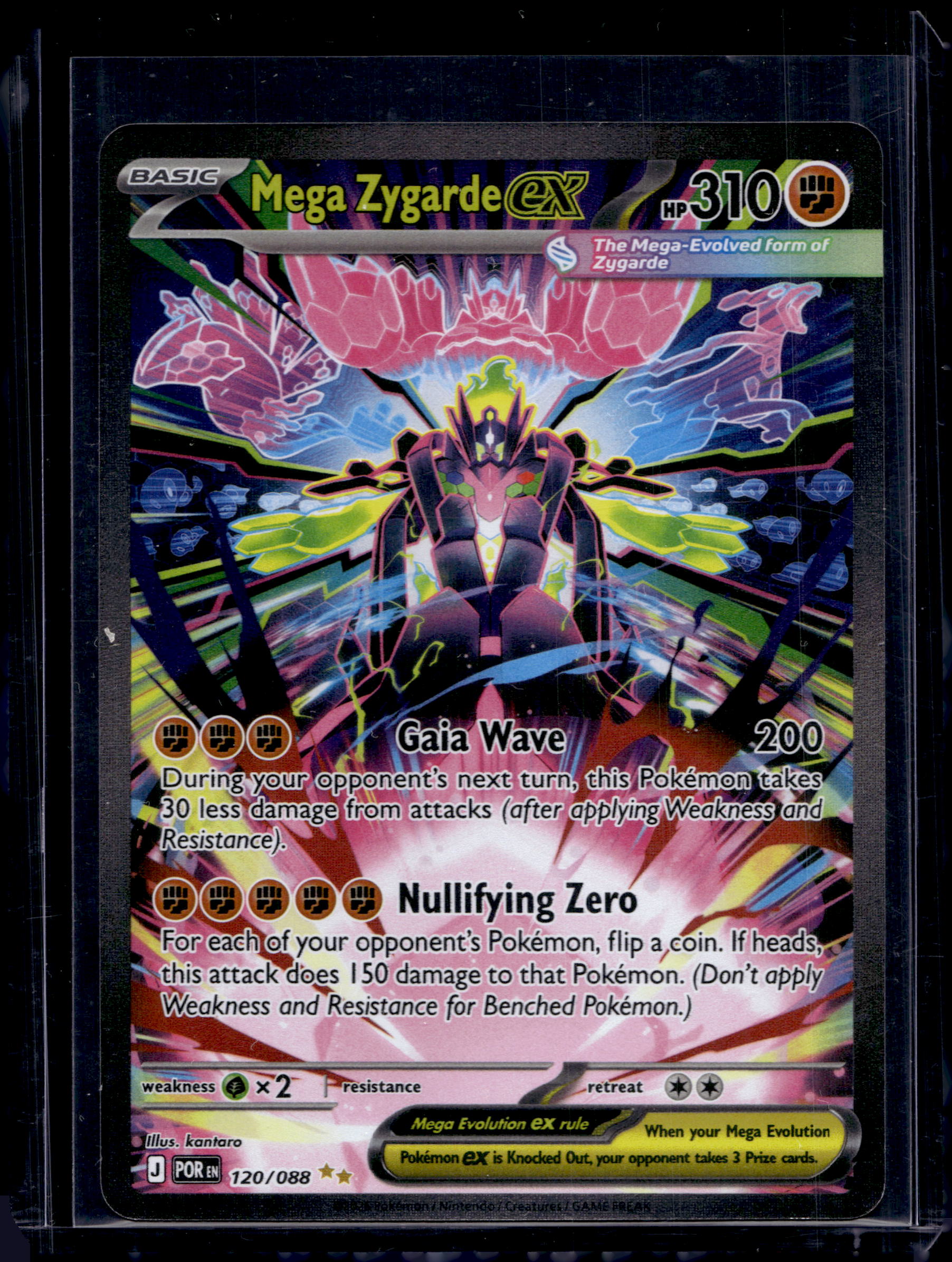 Mega Zygarde ex 120/088 Raw RookieLegends