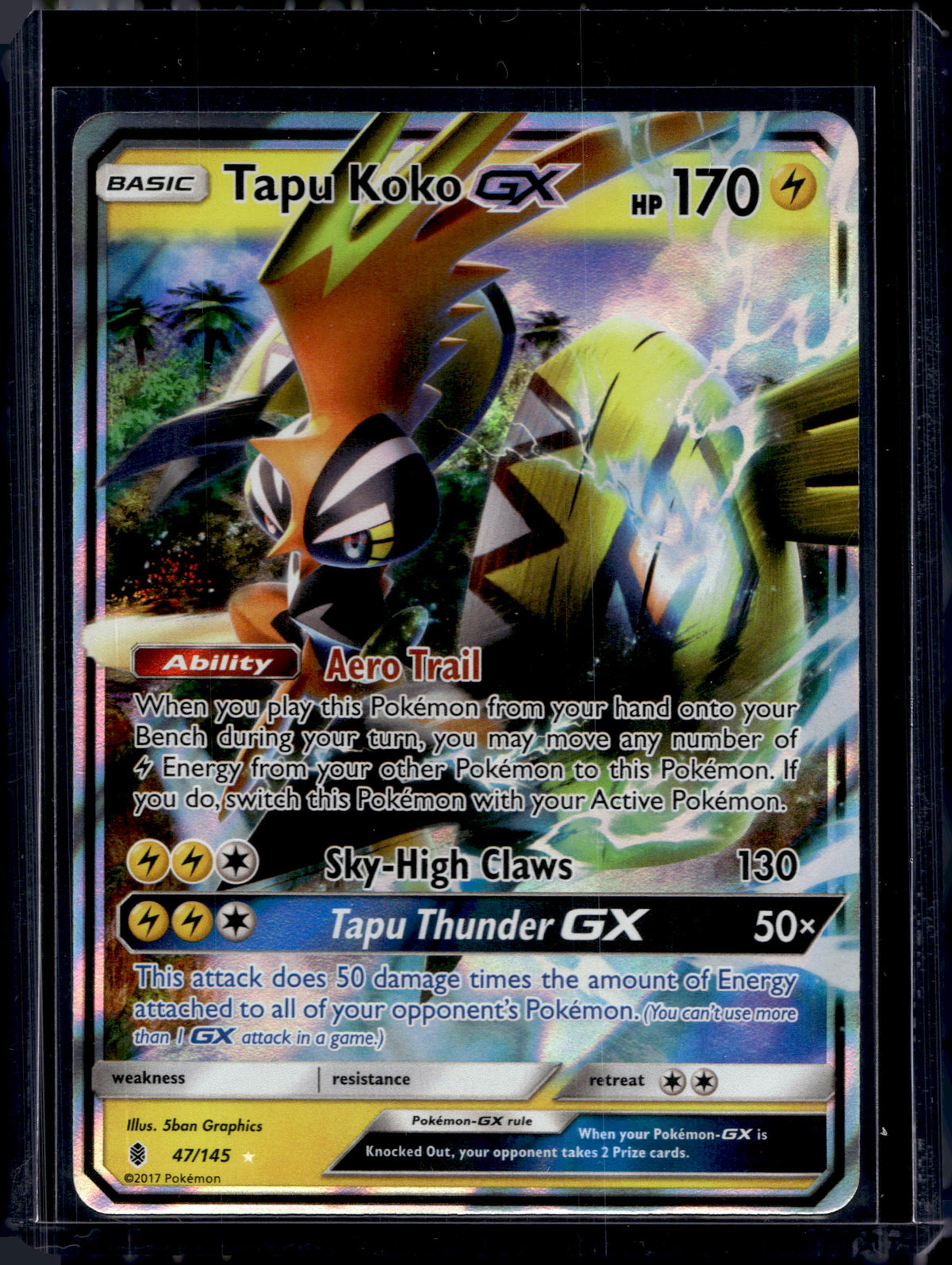 Tapu Koko GX 47/145 Raw RookieLegends