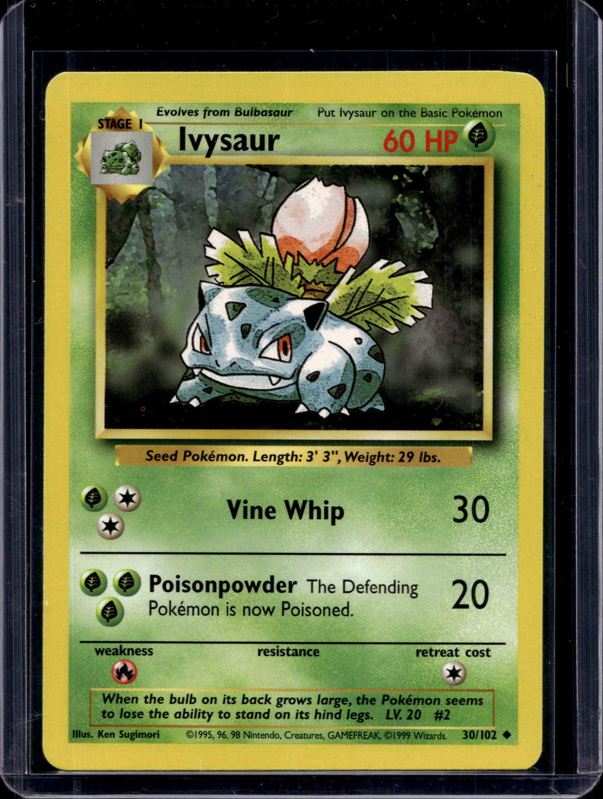 Ivysaur (Base Set - Unlimited) 30/102 Raw