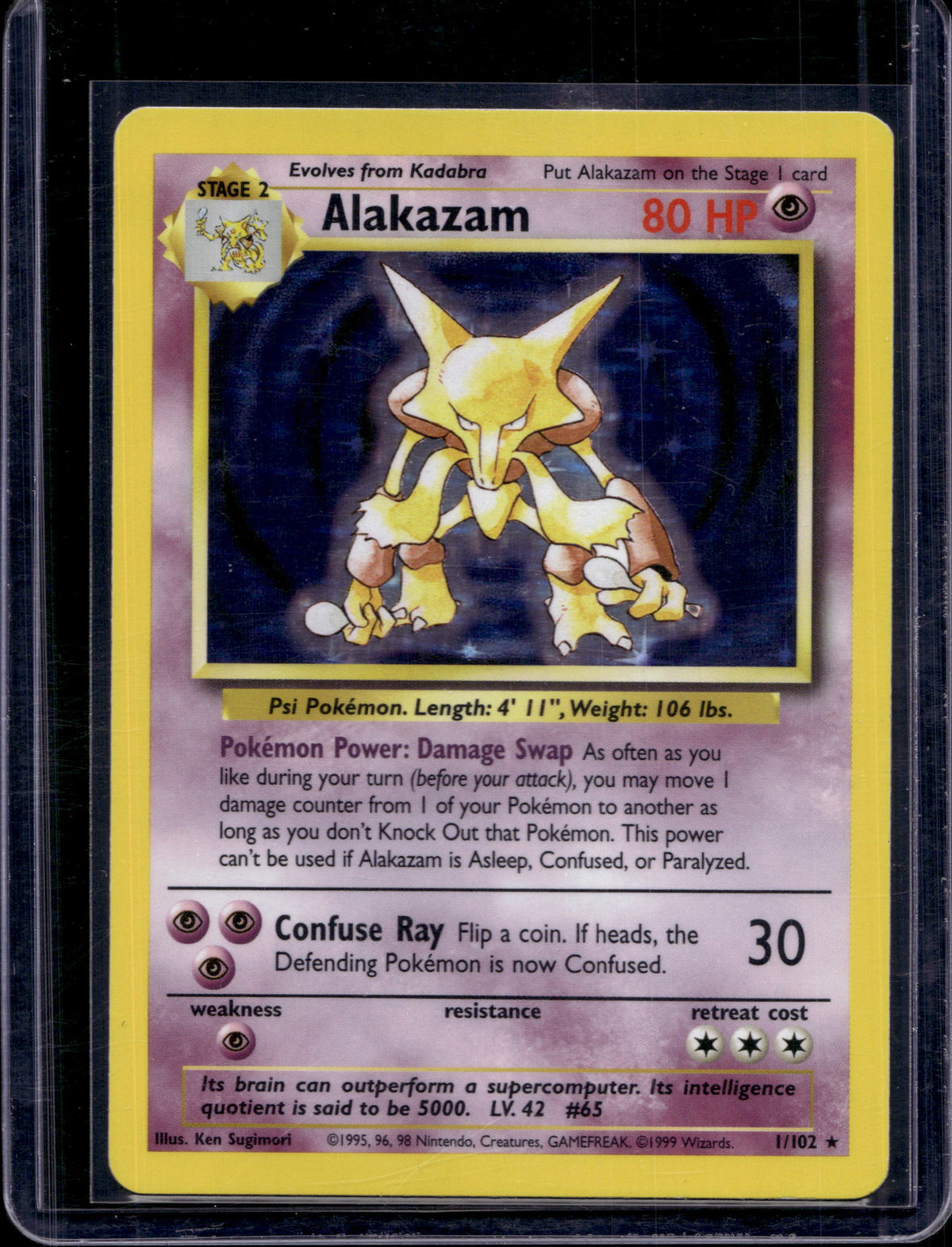 Alakazam 1/102 Raw RookieLegends