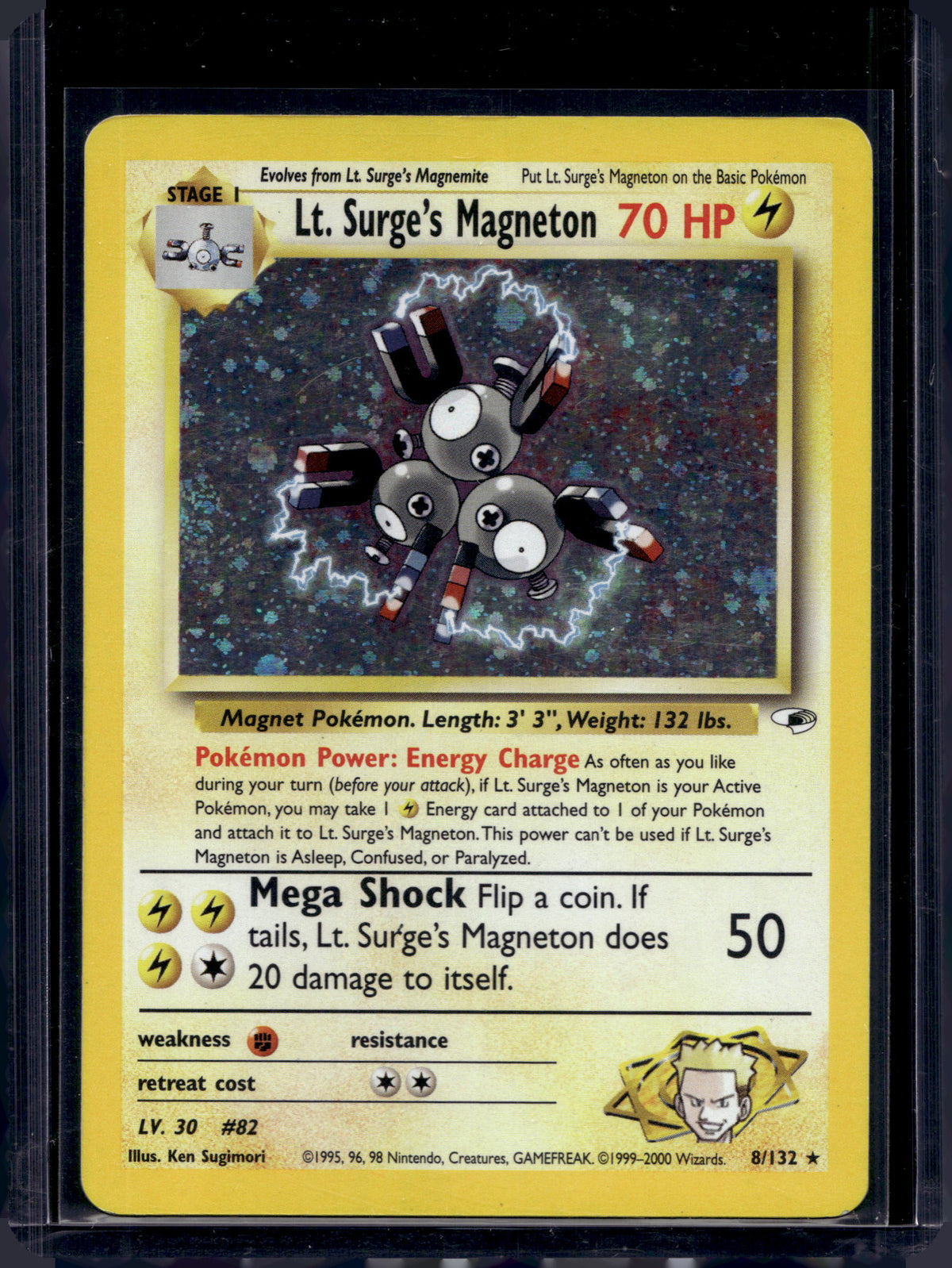 Lt. Surge's Magneton (Gym Heroes) - Holofoil - 8/132 Raw