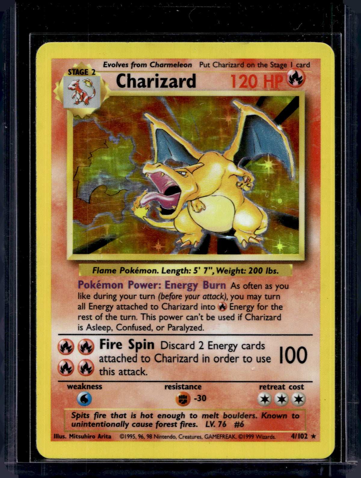 Charizard (Base Set - Holo) 4/102 Raw