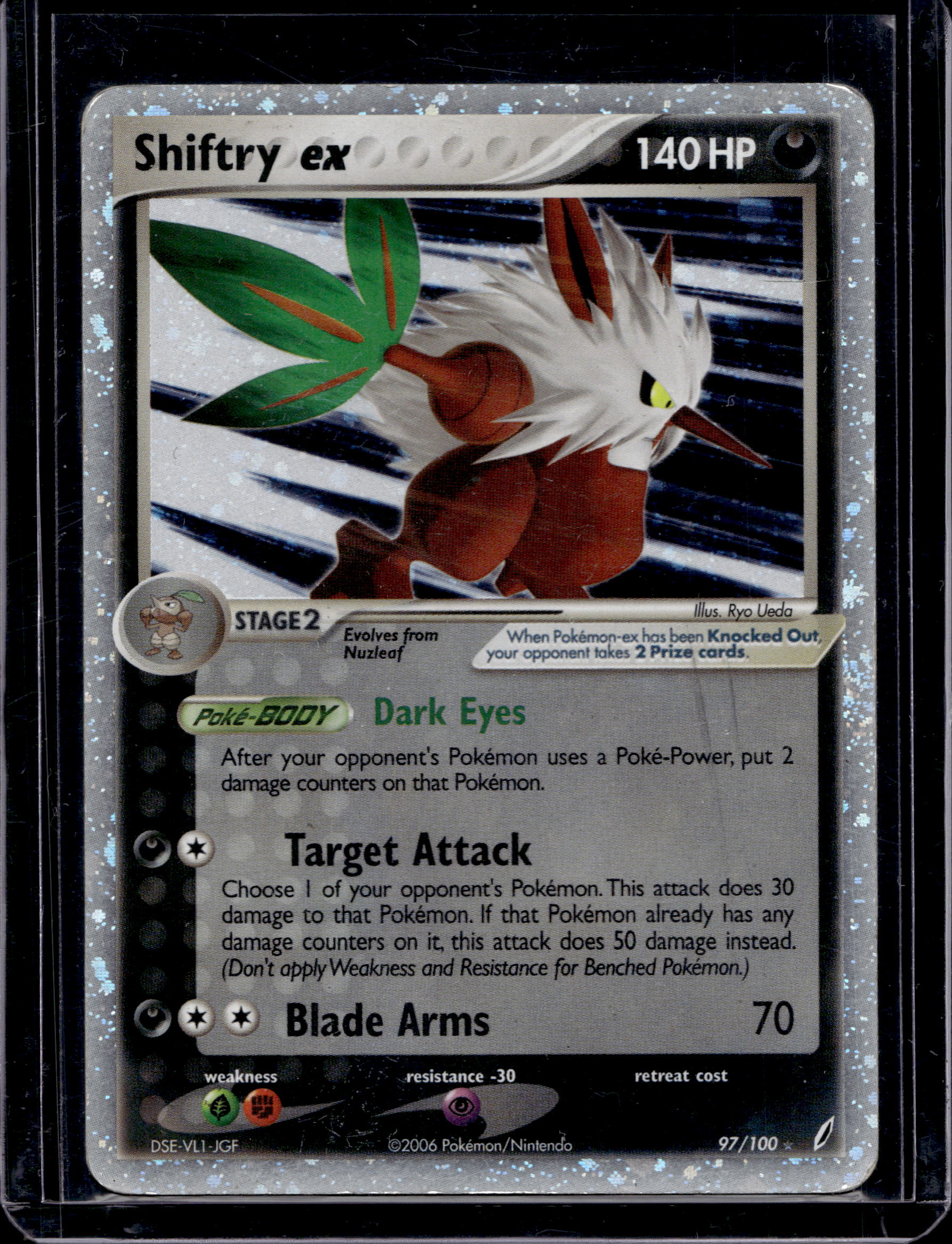Shiftry Ex - Ex Crystal Guardians 97/100 Raw RookieLegends