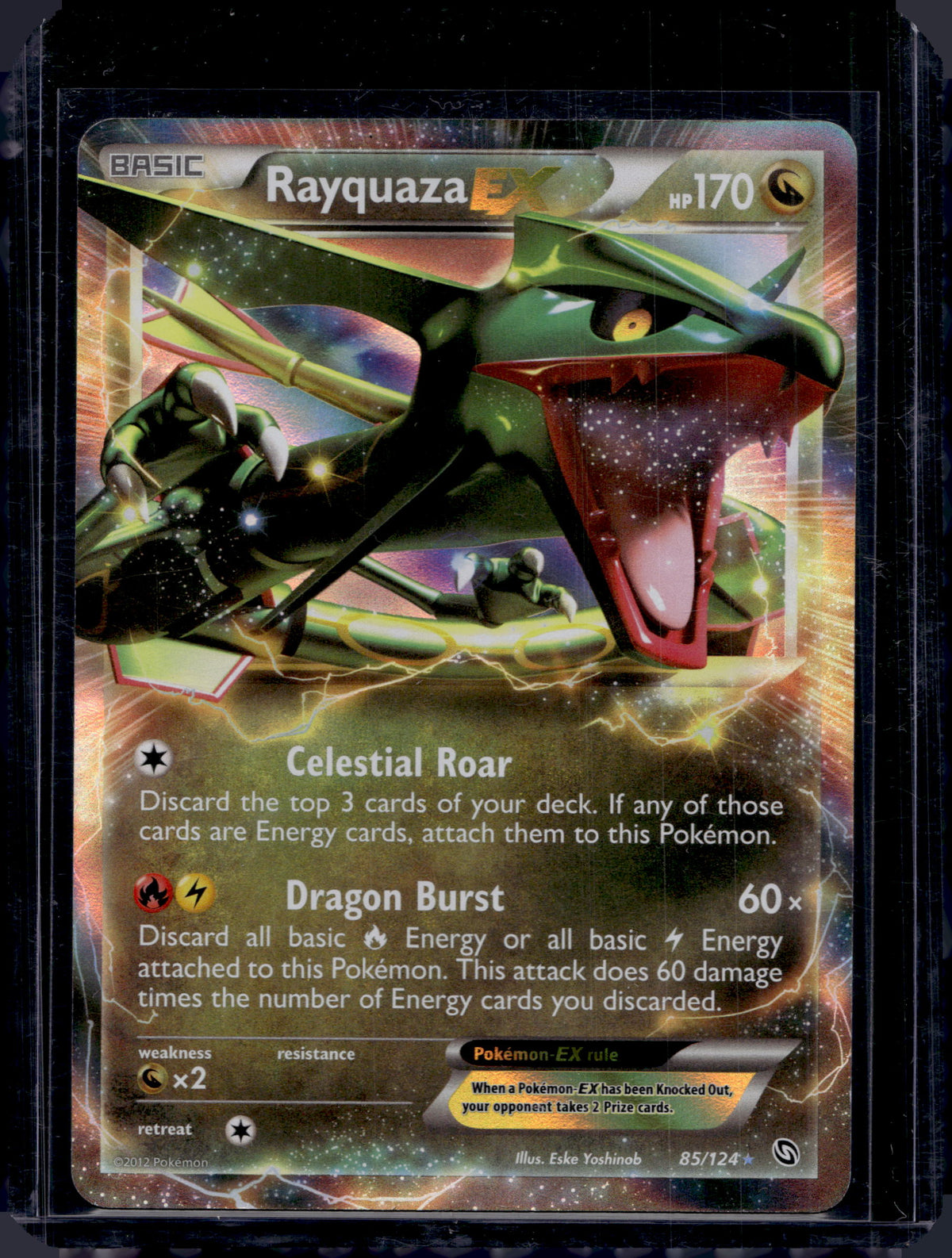 Rayquaza EX 85/124 Raw RookieLegends