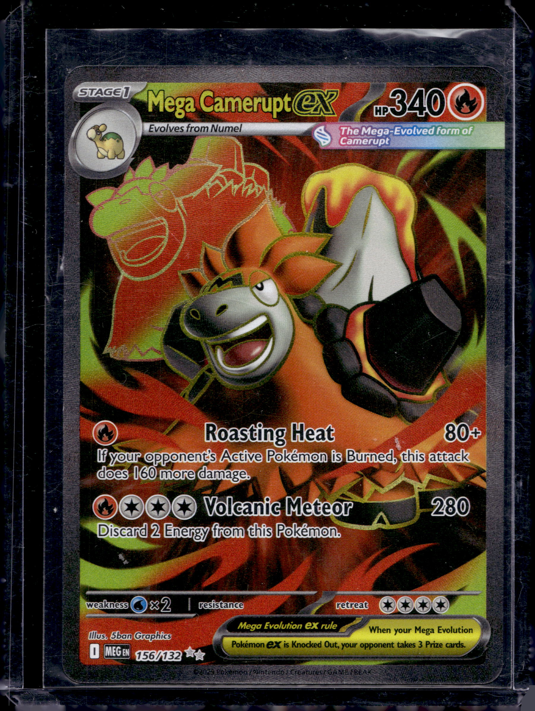 Mega Camerupt Ex 156/132 Raw RookieLegends