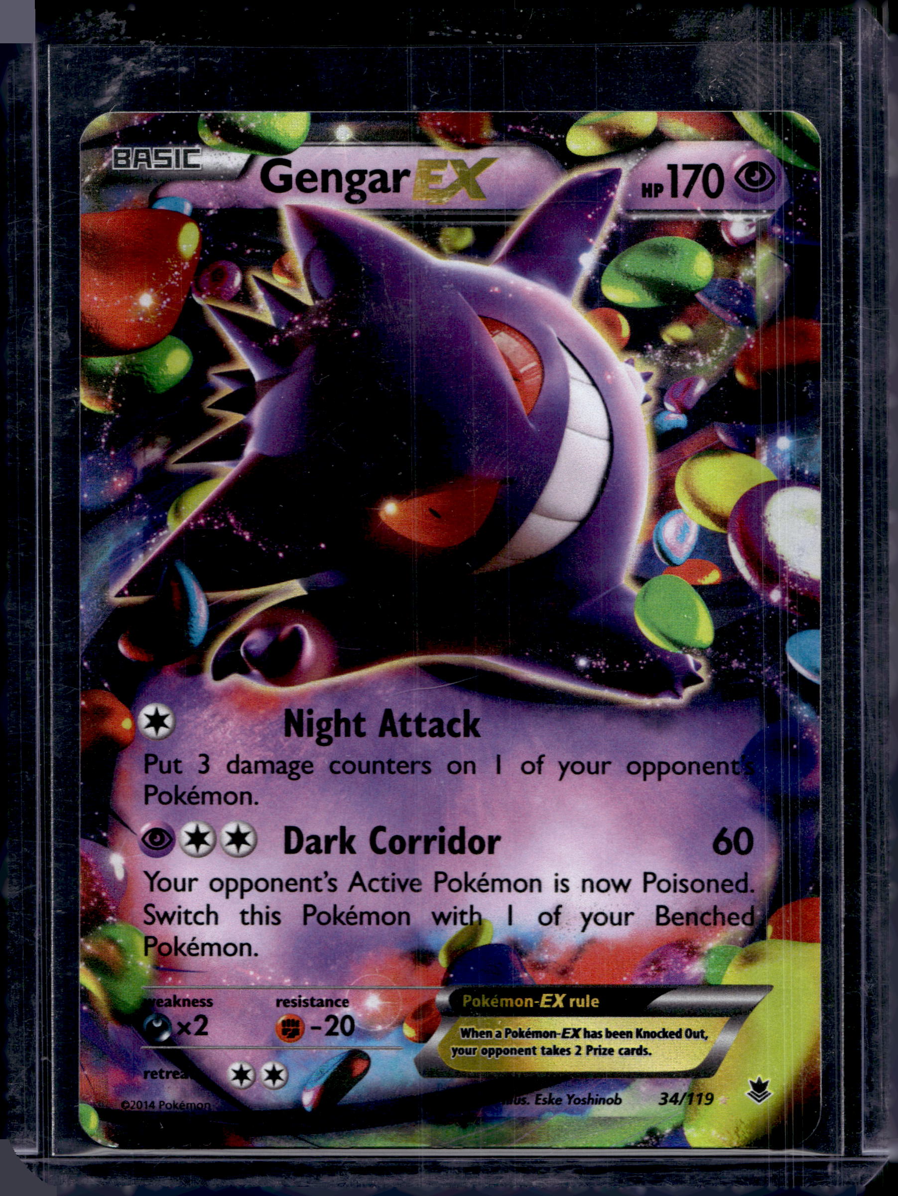 Gengar EX 34/119 Raw