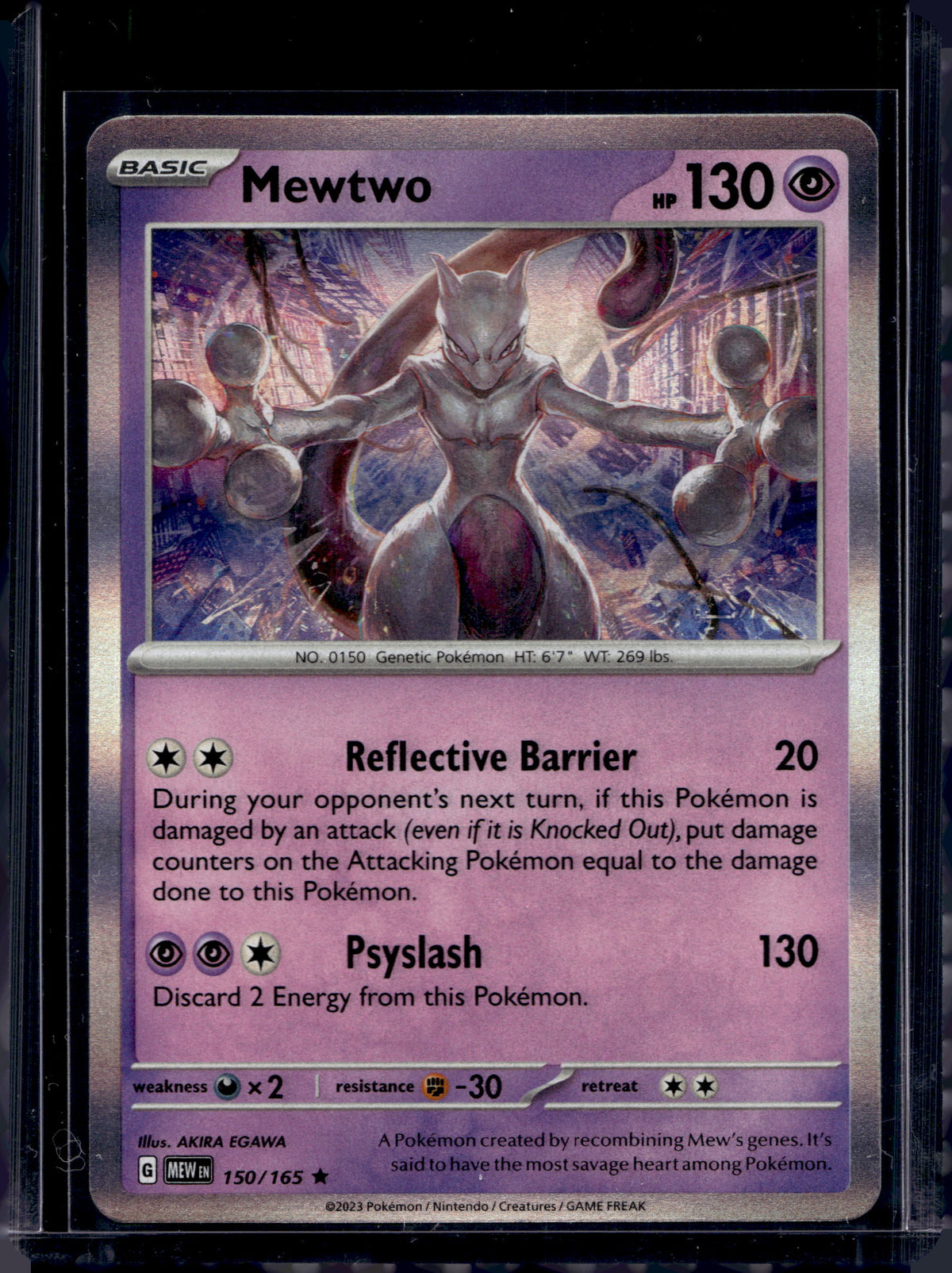 Mewtwo -  holo 150/165 Raw
