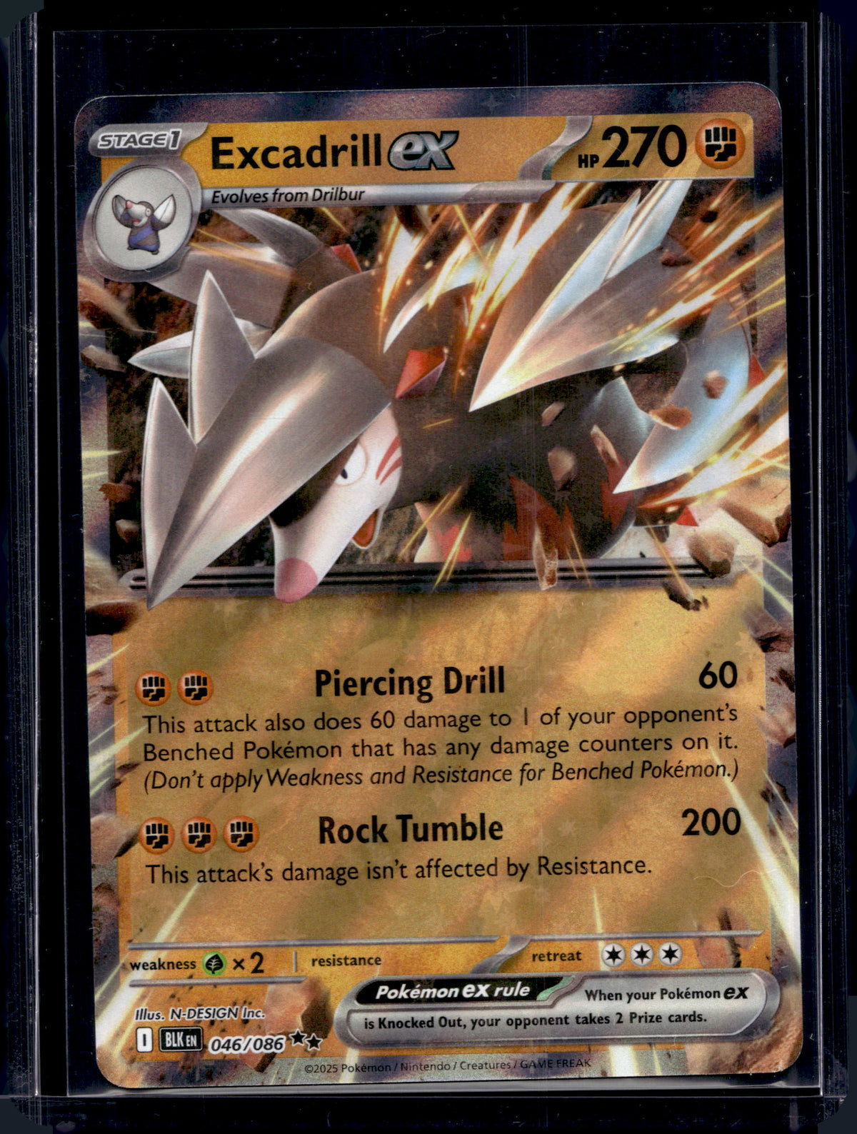 Excadrill ex 046/086 Raw RookieLegends