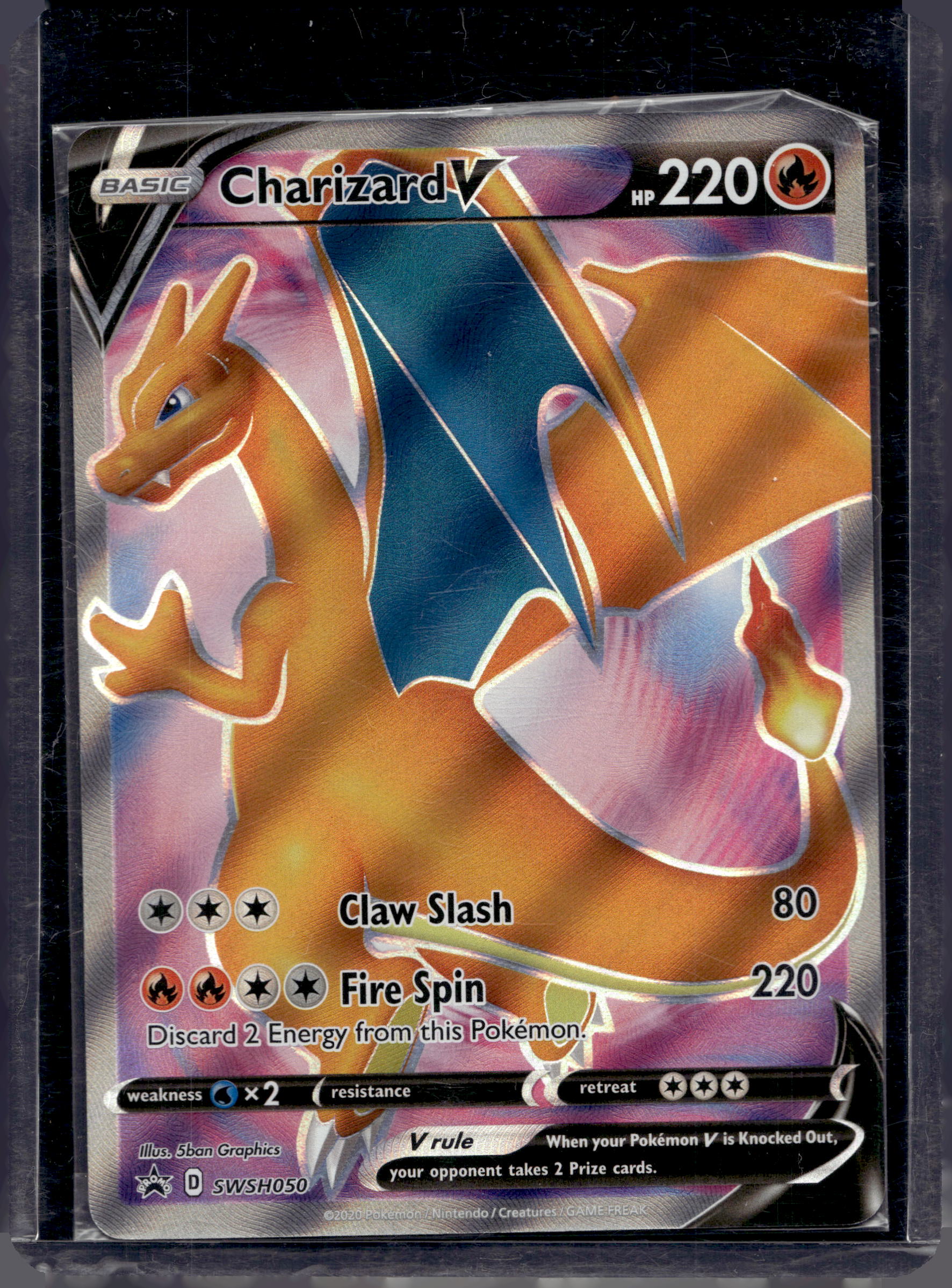 Charizard V SWSH050 - Sealed Promo RookieLegends