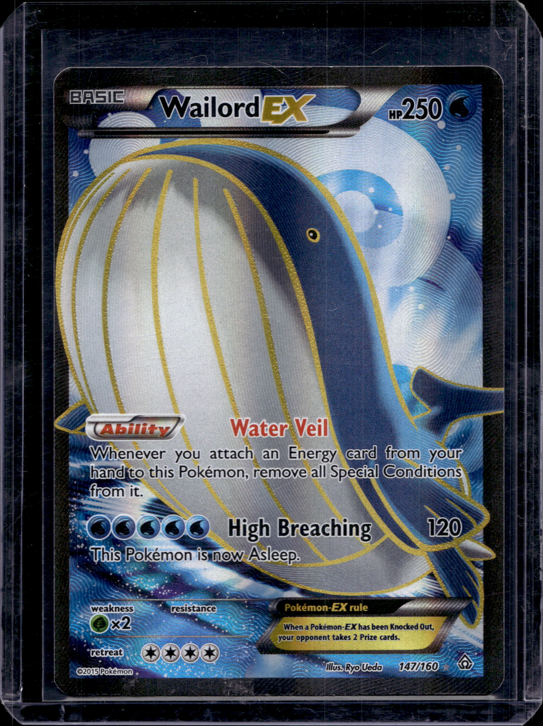 Wailord EX 147/160 Raw RookieLegends