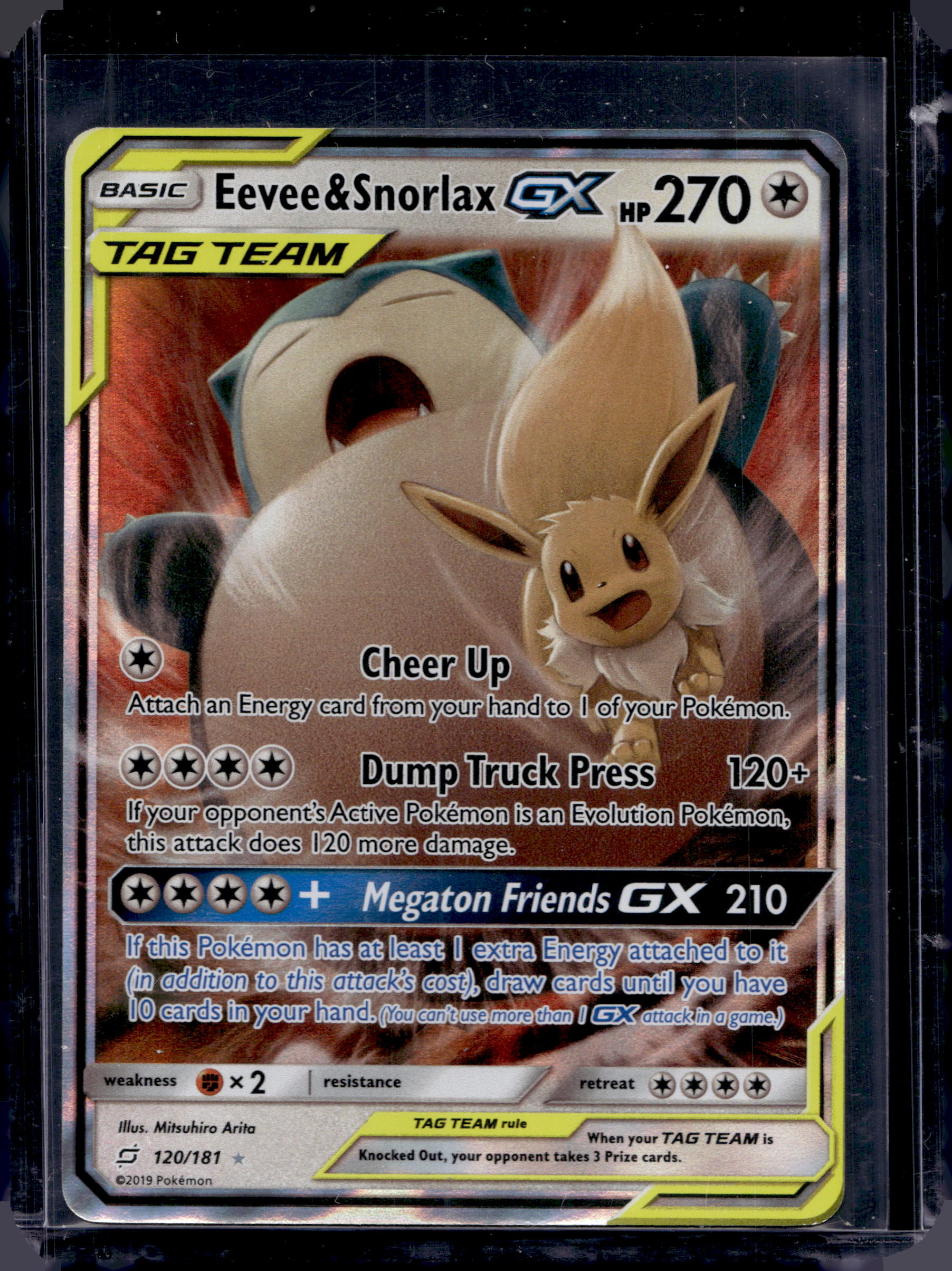 Eevee & Snorlax GX 120 Raw - RookieLegends