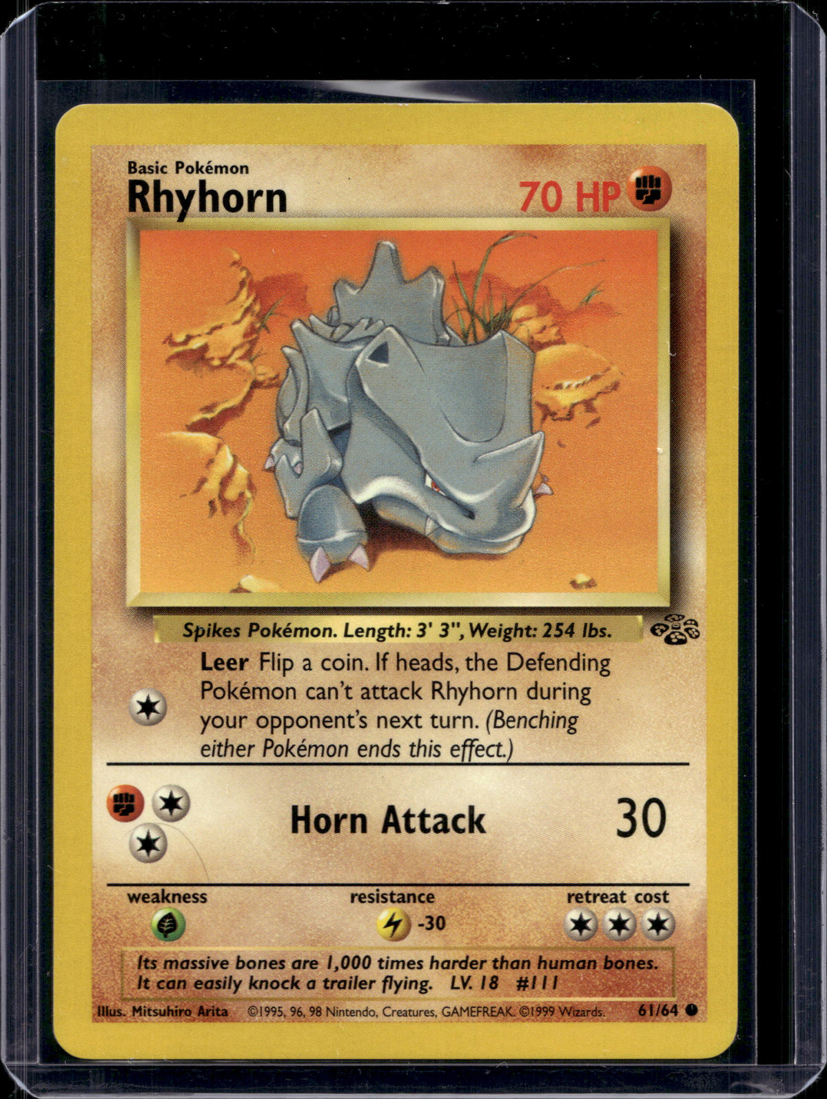 Rhyhorn (Jungle - Unlimited) 61/64 Raw