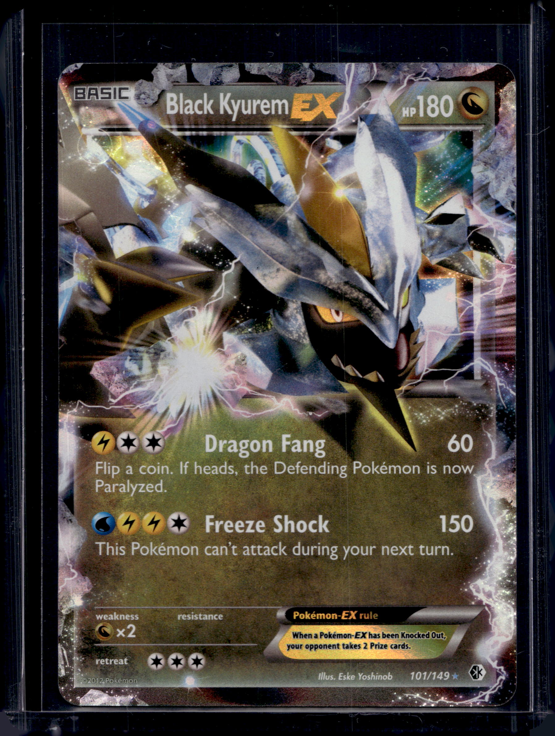 Black Kyurem EX 101/149 Raw RookieLegends