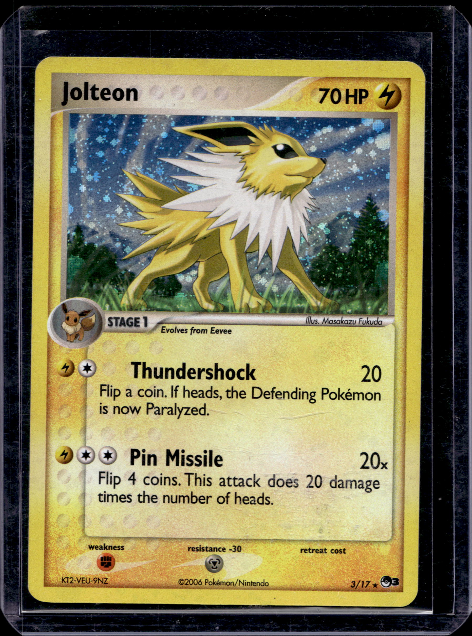 Jolteon 3/17 Raw RookieLegends