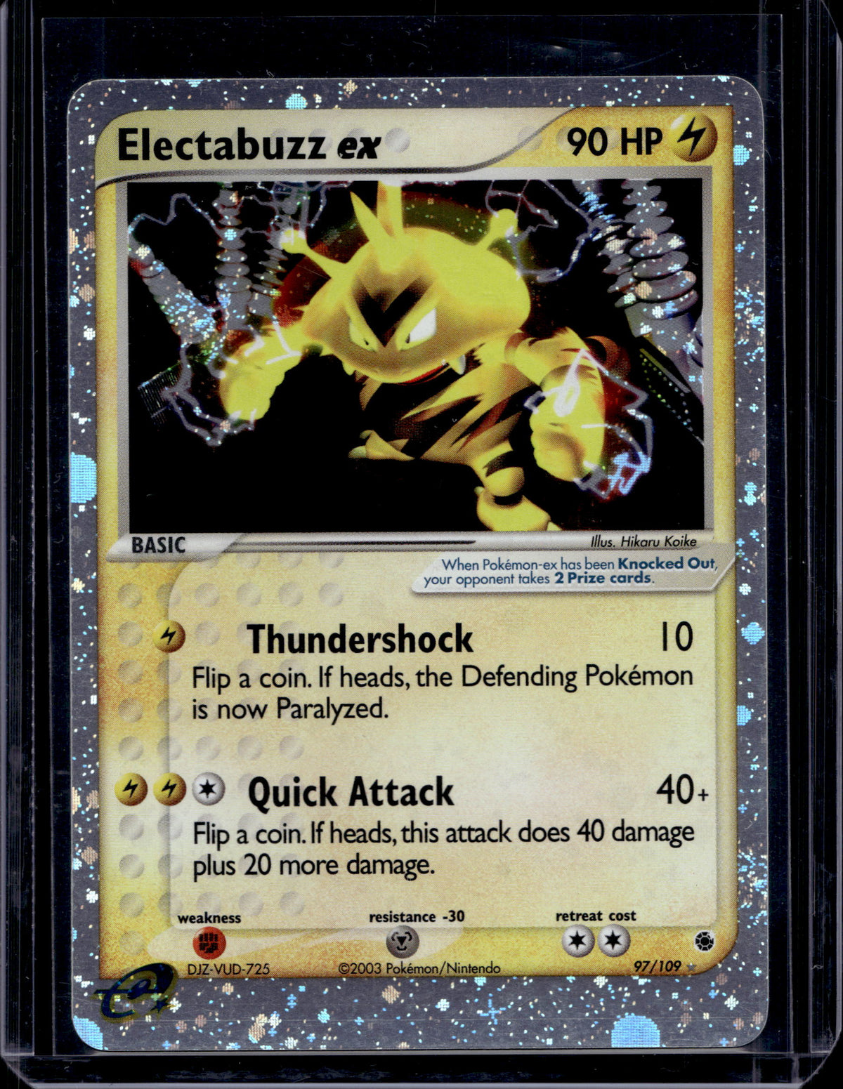 Electabuzz ex - Holofoil - 97/109 Raw