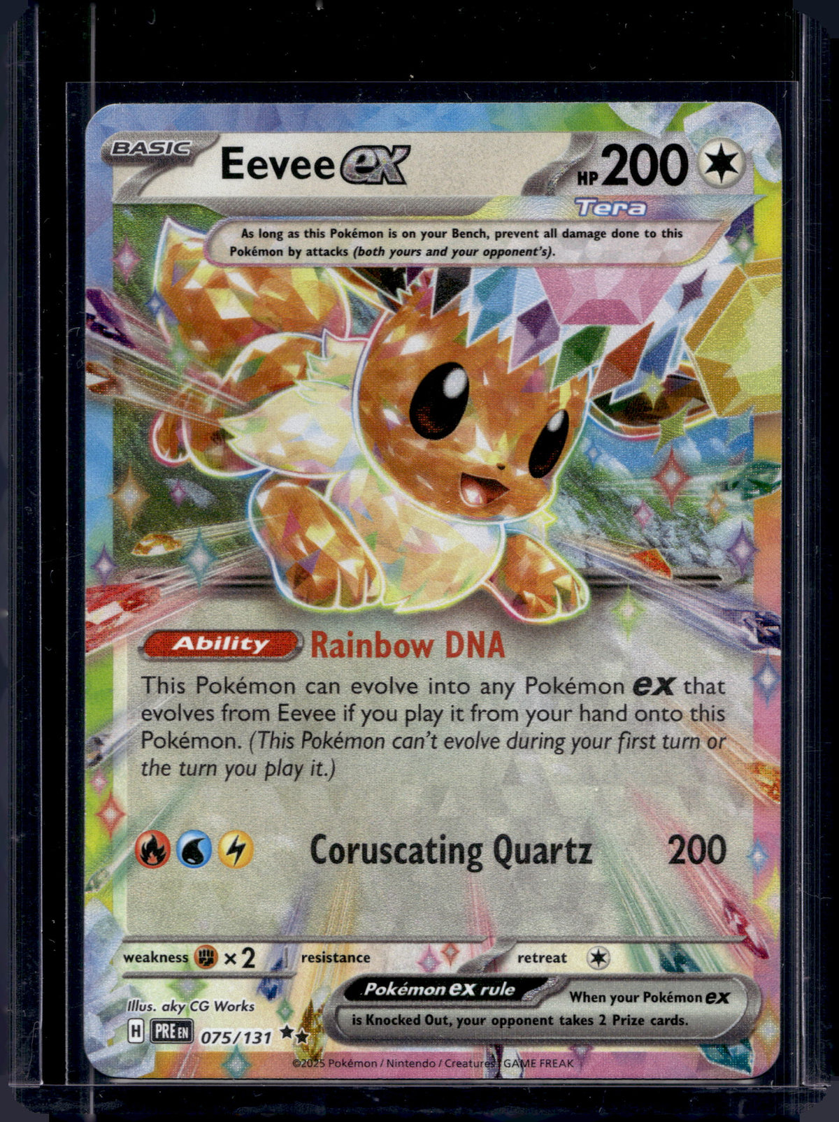 Eevee Ex 075/131 Raw