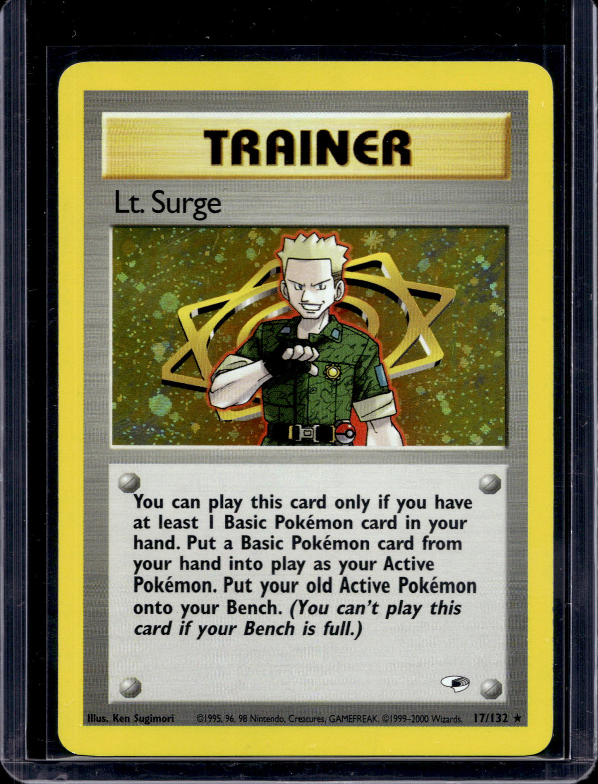 Lt. Surge (Gym Heroes) - Holofoil - 17/132 Raw